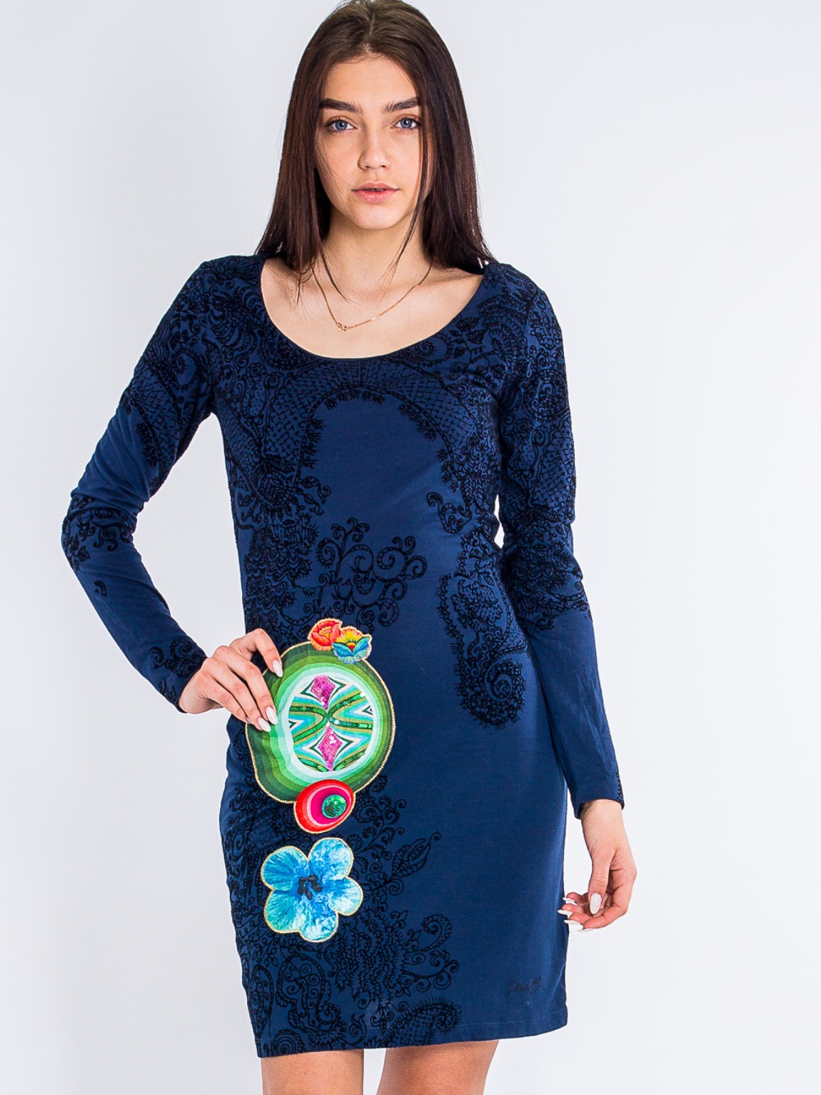 

Платье Desigual 36v2110  Синий, Платье Desigual 36v2110 XS Синий