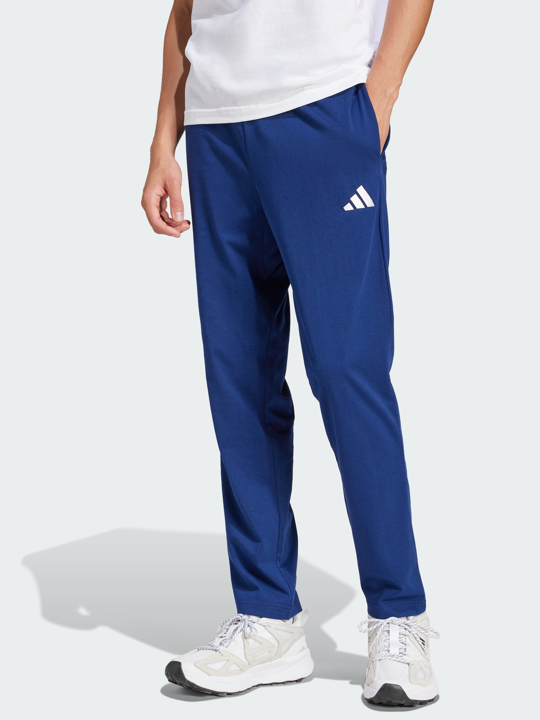 Акція на Спортивні штани чоловічі Adidas M Sl Sj To Pt JF1108 L Dkblue/White від Rozetka