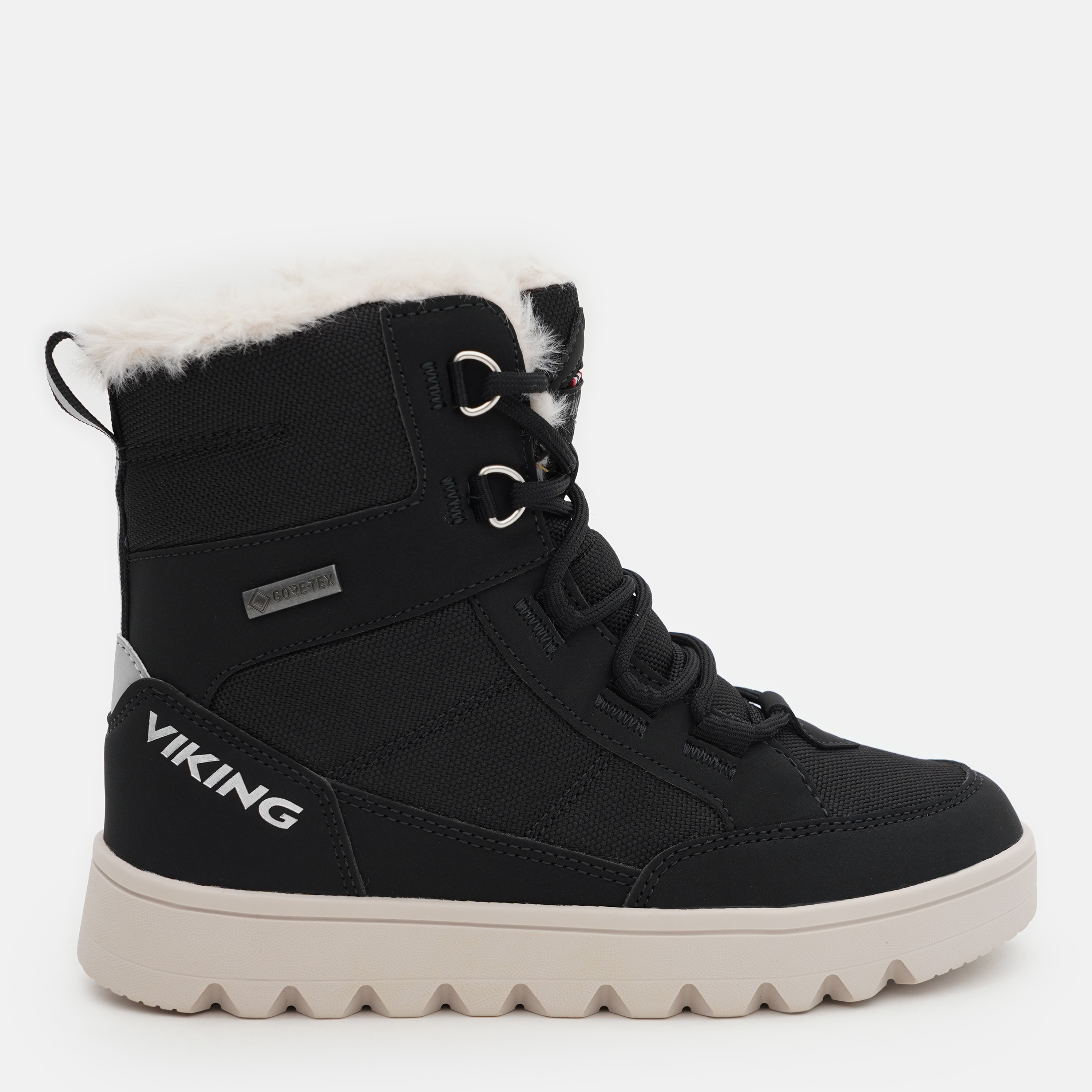 Акція на Підліткові зимові черевики Viking Fleek Warm GTX Zip 3-93810-2 35 Чорні від Rozetka