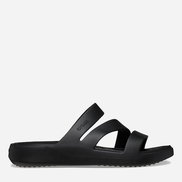 Акція на Жіночі шльопанці для пляжу Crocs Getaway Strappy W 209587-001-W7 37-38 23 см Black від Rozetka