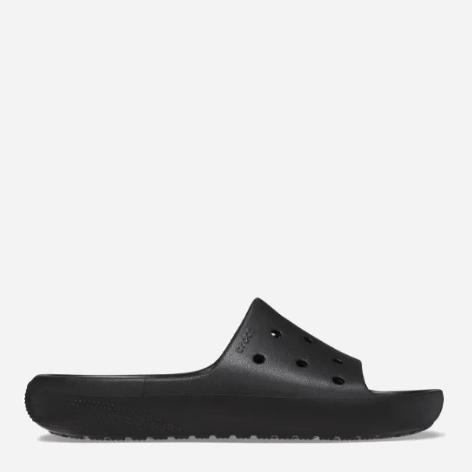 Акція на Чоловічі шльопанці для пляжу Crocs Classic Slide V2 209401-001 46-47 (M12) 30 см Black від Rozetka