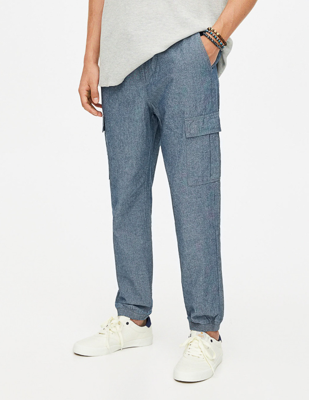 

Брюки PULL & BEAR М0102605 (5689/574/400) цвет серый 30