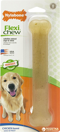 

Игрушка для собак Косточка Nylabone Flexi Chew Giant 19.6 см