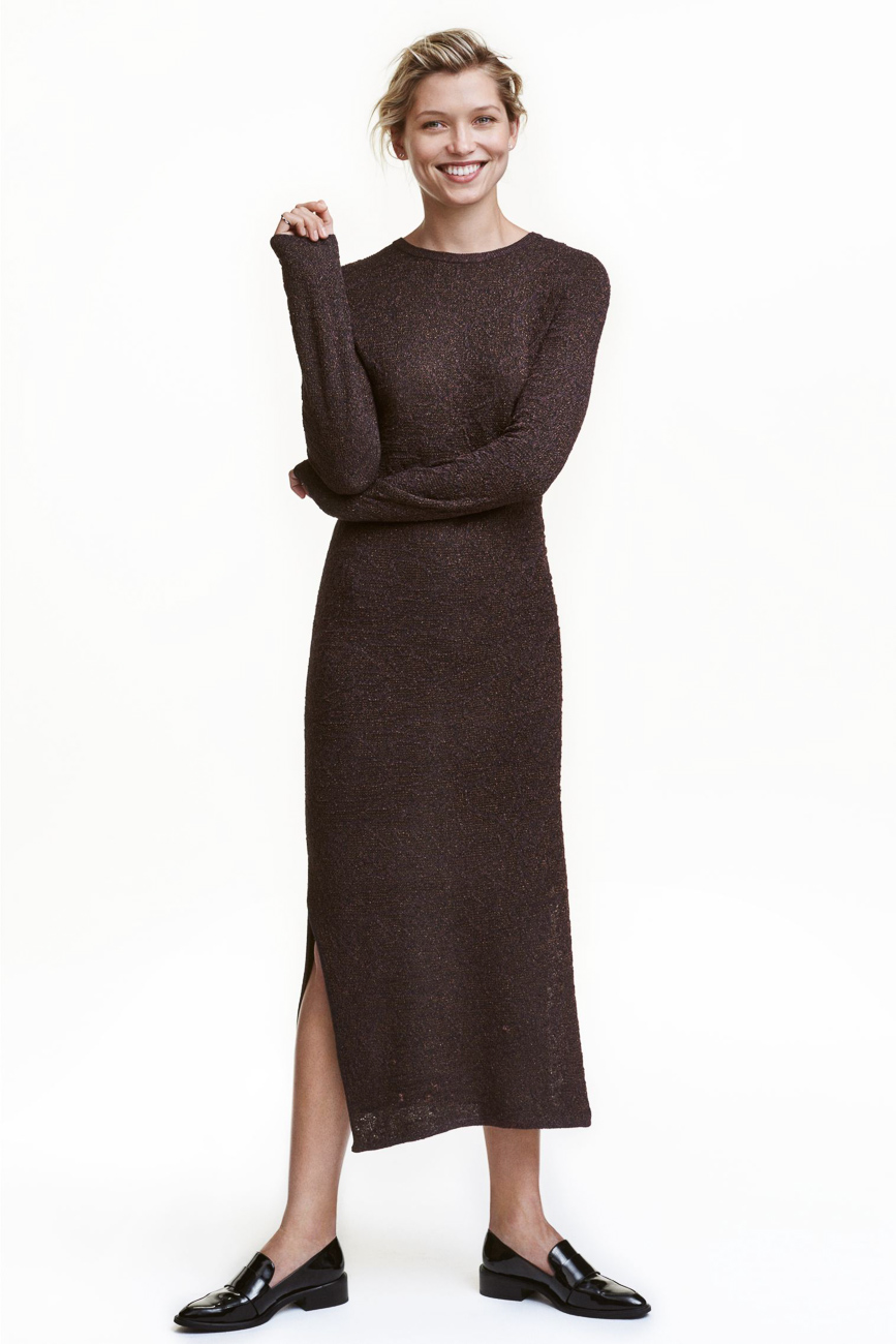

Платье H&M Ж1045290 цвет коричневый, Платье H&M Ж1045290 цвет коричневый XS