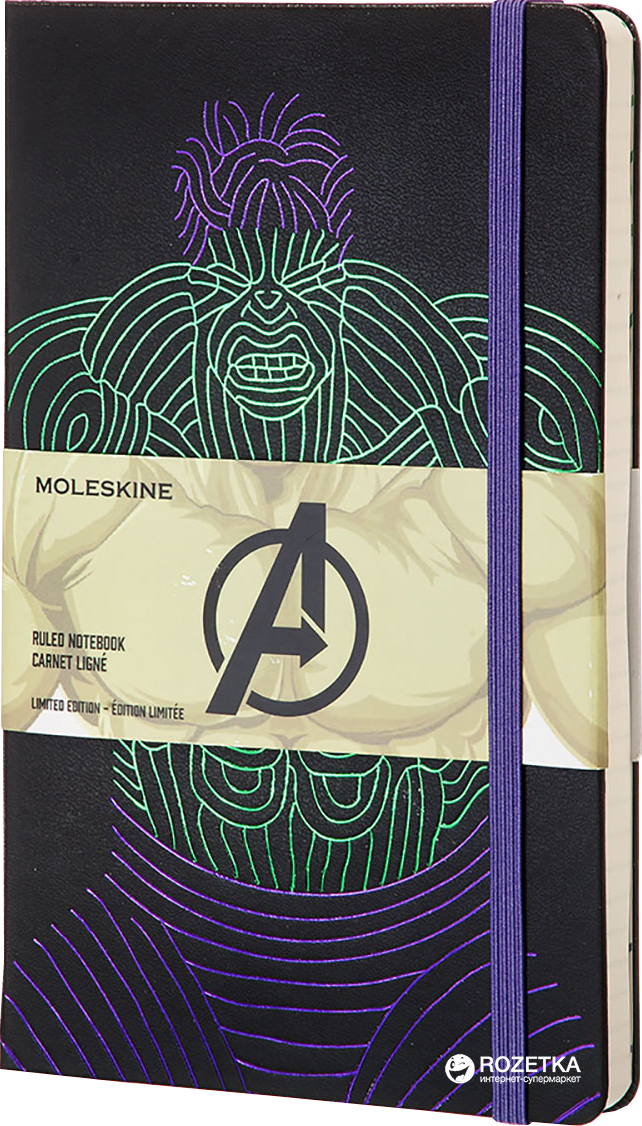 

Записная книга Moleskine Avengers 13 х 21 см 240 страниц в линейку Hulk (8055002852715)