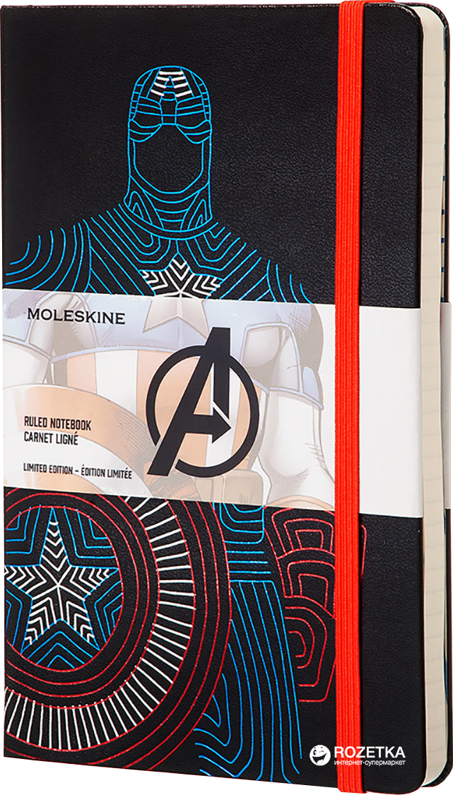 

Записная книга Moleskine Avengers 13 х 21 см 240 страниц в линейку Captain America (8055002852722)