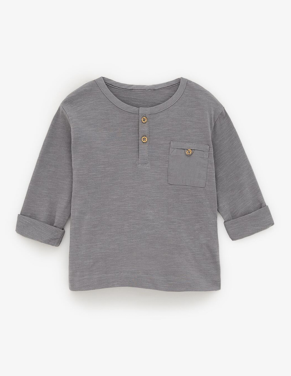 

Футболка д/р Zara ДМ001342 (1716/550/807) цвет серый 74