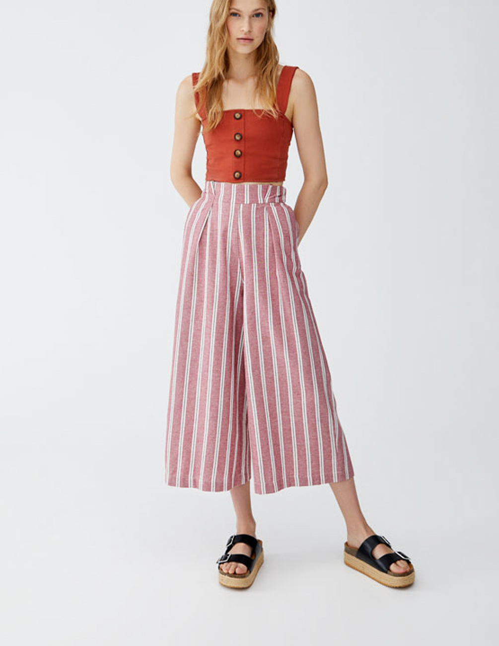 

Брюки PULL & BEAR Ж1046459 (9680/387/605) цвет розовый S