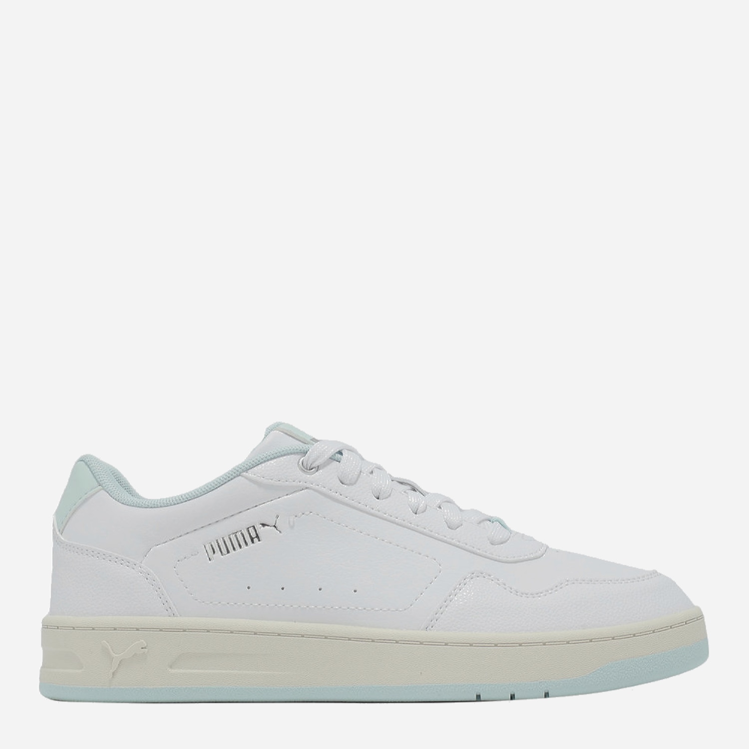 Акція на Жіночі кеди низькі Puma Court Classy 39502115 40.5 (7UK) 26 см Puma White-Peaceful Blue-Puma Silver від Rozetka