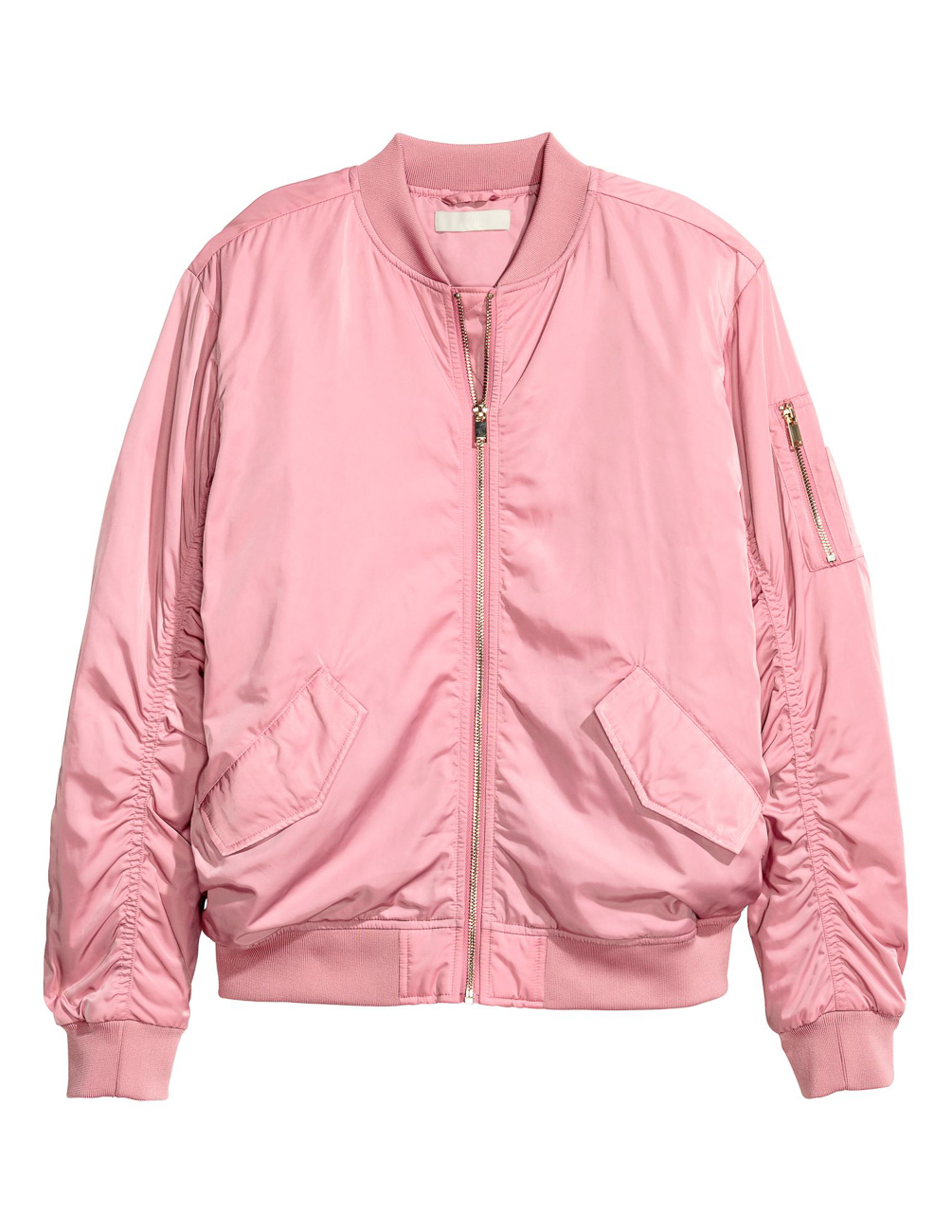 

Бомбер H&M Ж1050688 цвет розовый XL