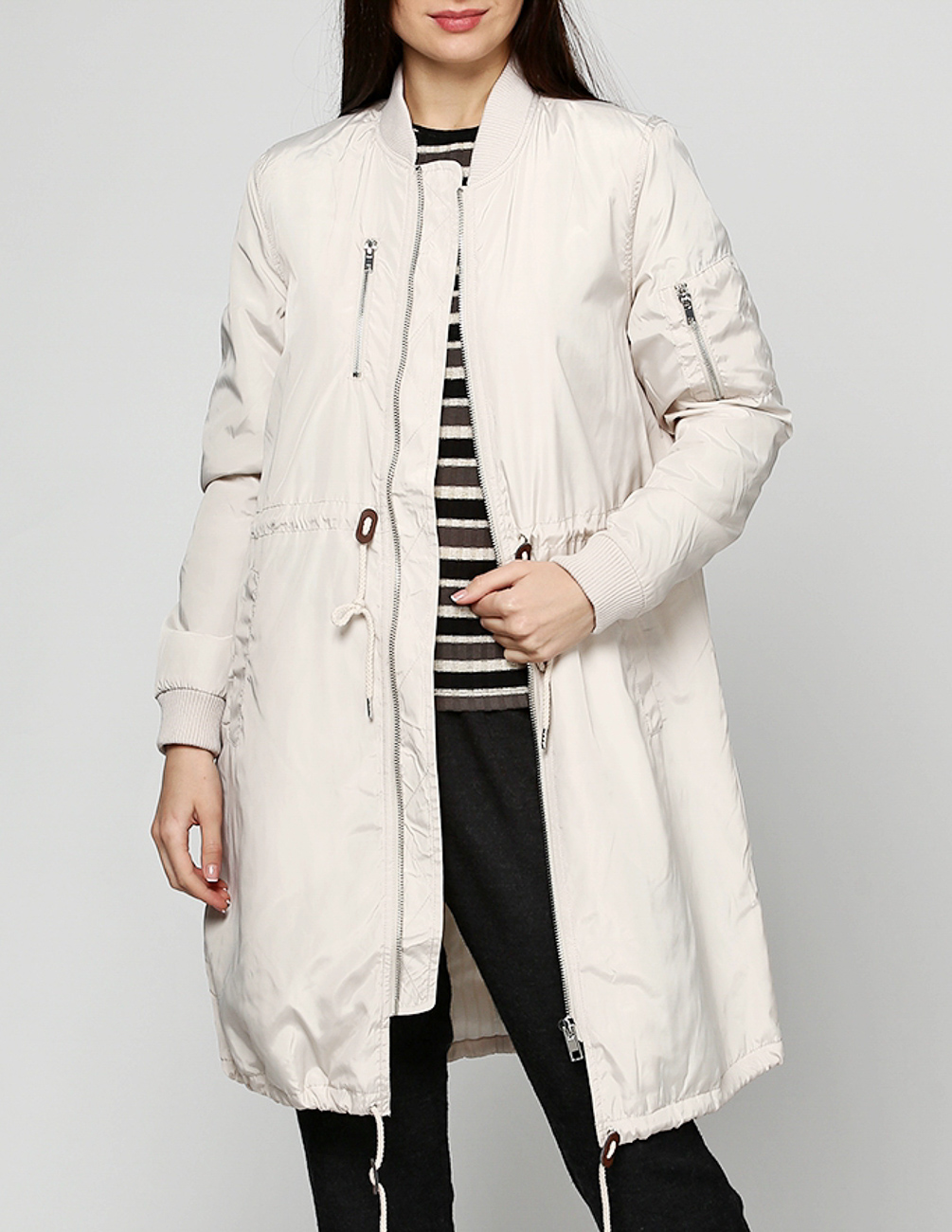 

Пальто Stradivarius Ж1052117 (2682/341/430) цвет бежевый S