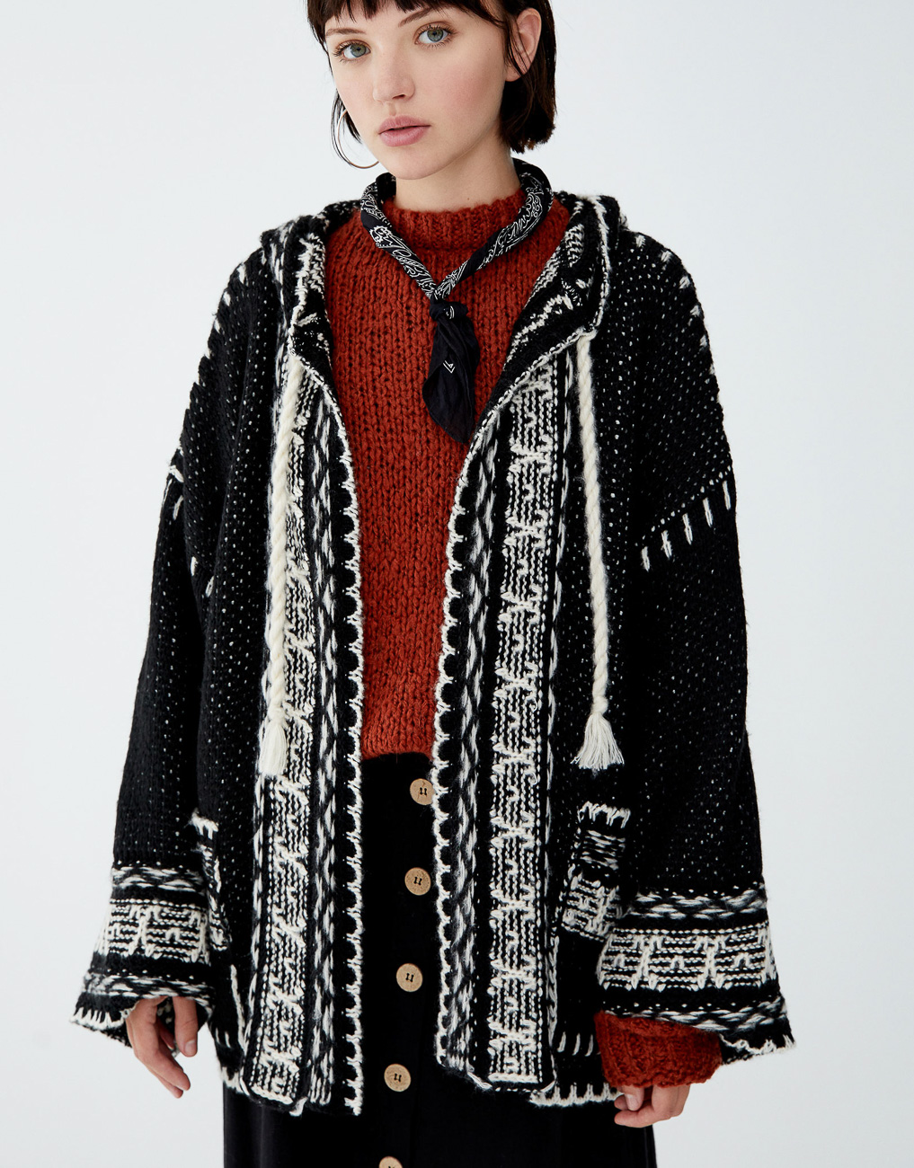 

Кардиган PULL & BEAR Ж1051199 (9581/314/800) цвет черный M