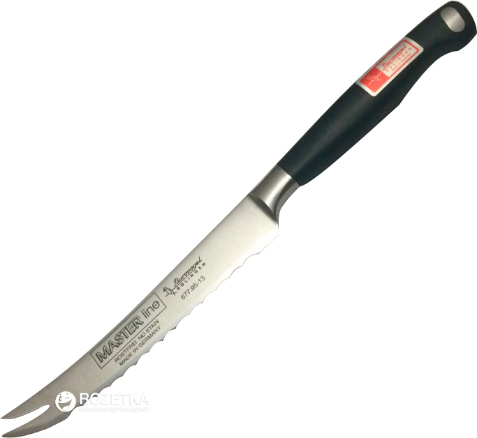 

Профессиональный нож Solingen Master Line для томатов 130 мм Черный (6770.951.13)