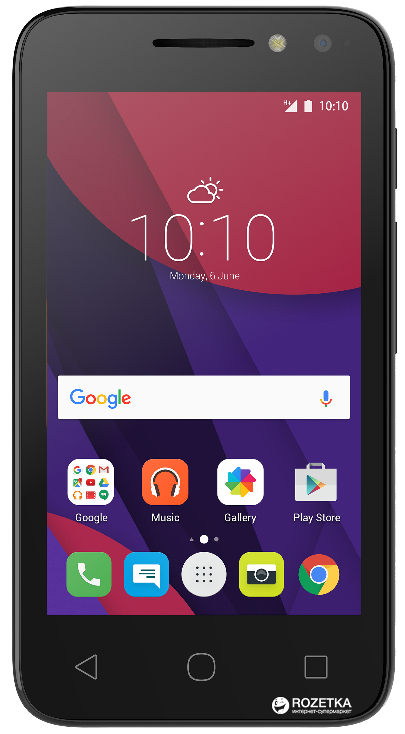 Мобильный телефон Alcatel Onetouch Pixi 4 4034d Dual Sim Volcano Black