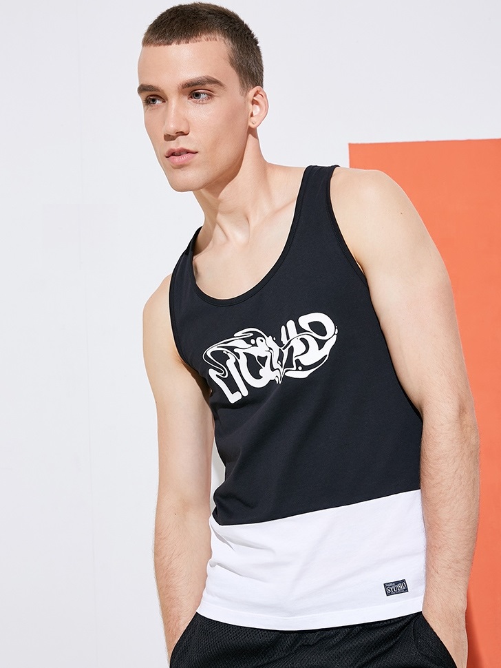 

Майка с надписью Jack & Jones 217201511 M Черный