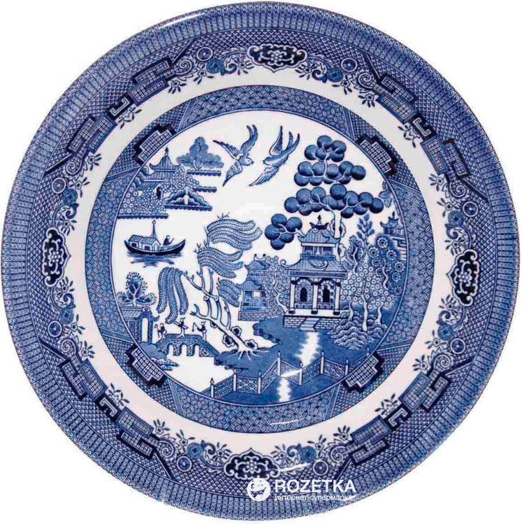 

Тарелка суповая глубокая Churchill Blue Willow круглая 20 см