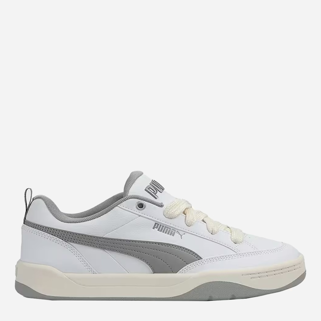 Акція на Чоловічі кеди низькі Puma Park Lifestyle 39508401 42.5 (8.5UK) 27.5 см Puma White-Smokey Gray-Sugared Almond від Rozetka