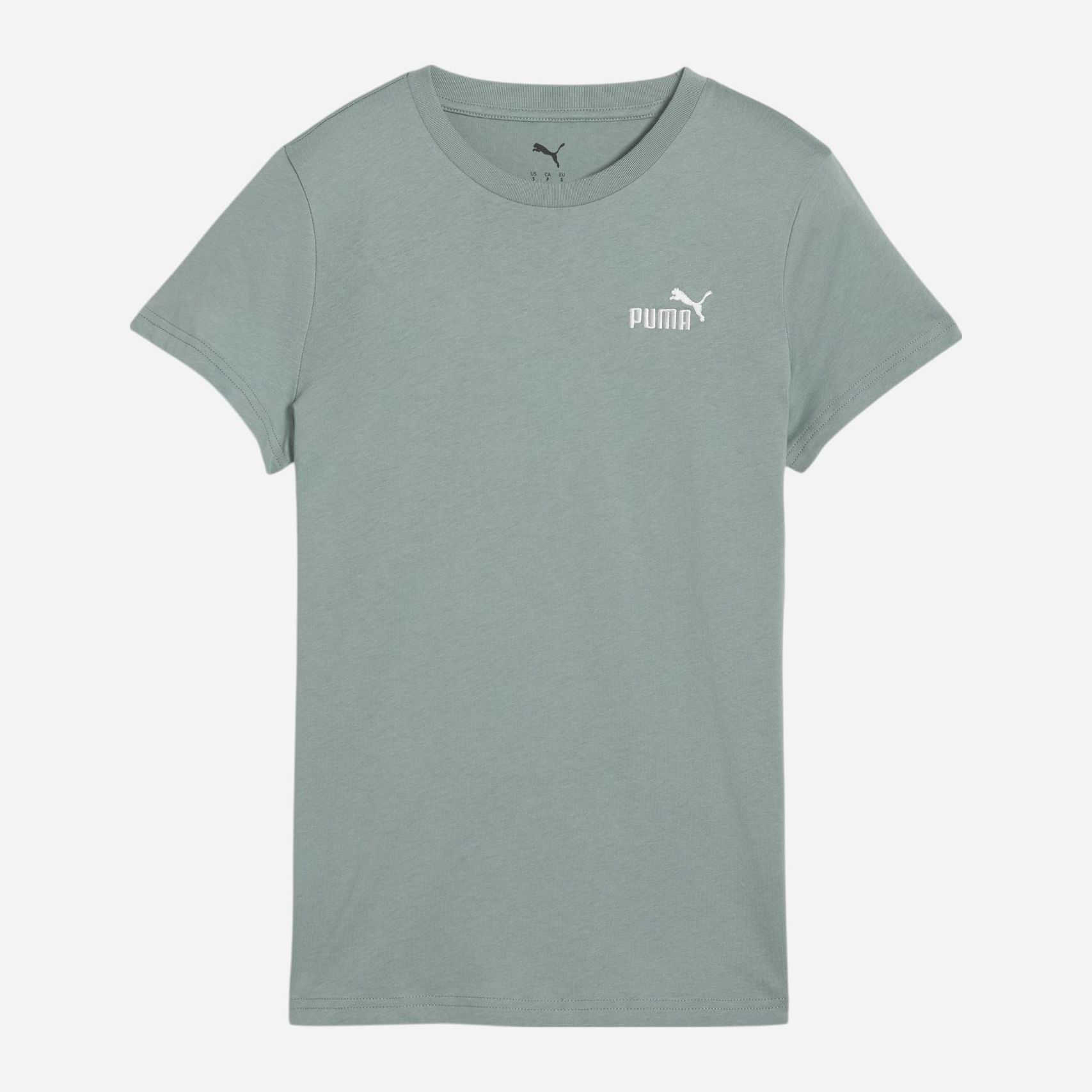 Акція на Футболка бавовняна жіноча Puma Ess Small No. 1 Logo Tee (S) 68237330 XS Green Moon від Rozetka