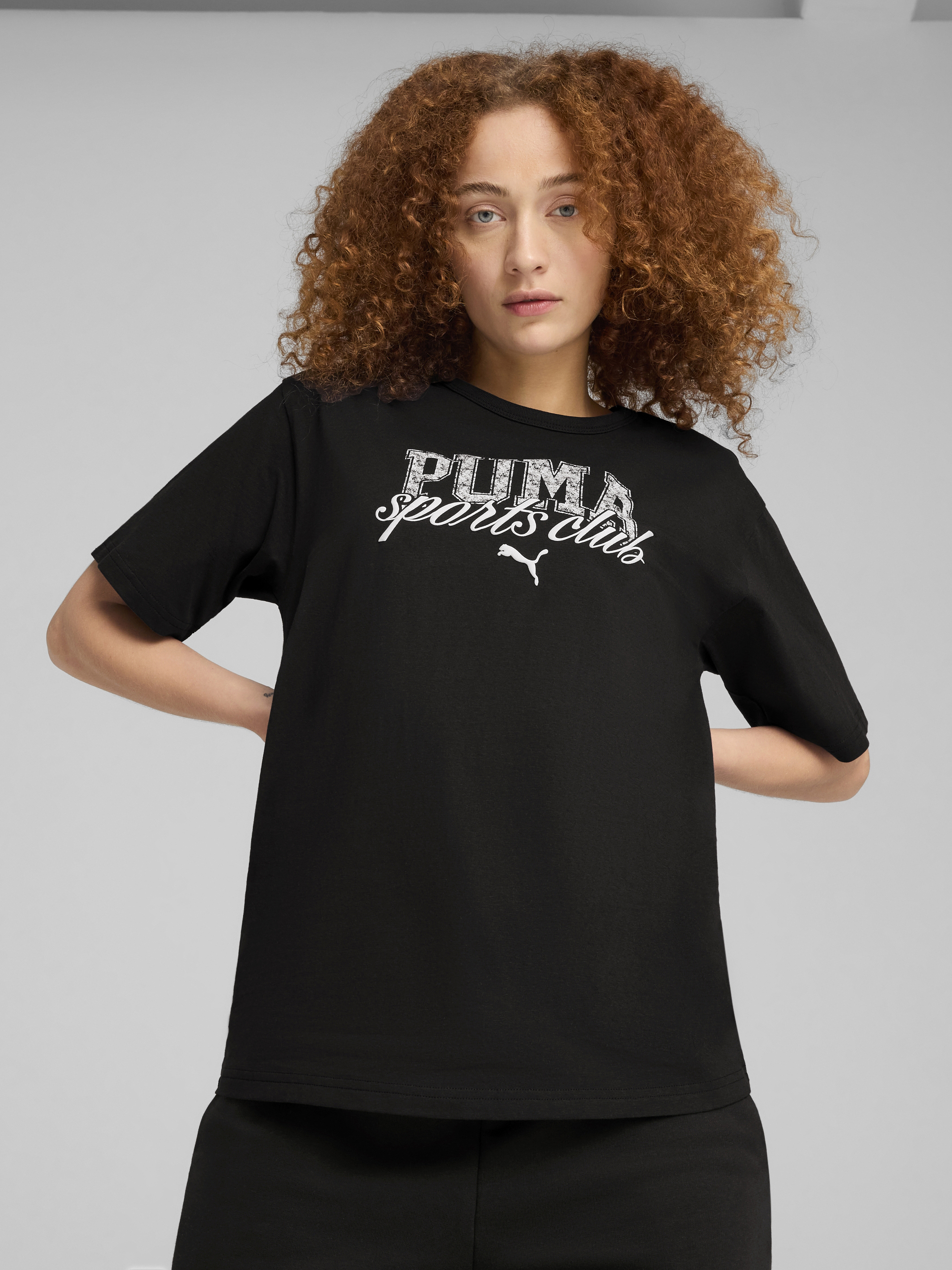 Акція на Футболка бавовняна жіноча Puma Class Relaxed Tee 68503101 XL Black від Rozetka