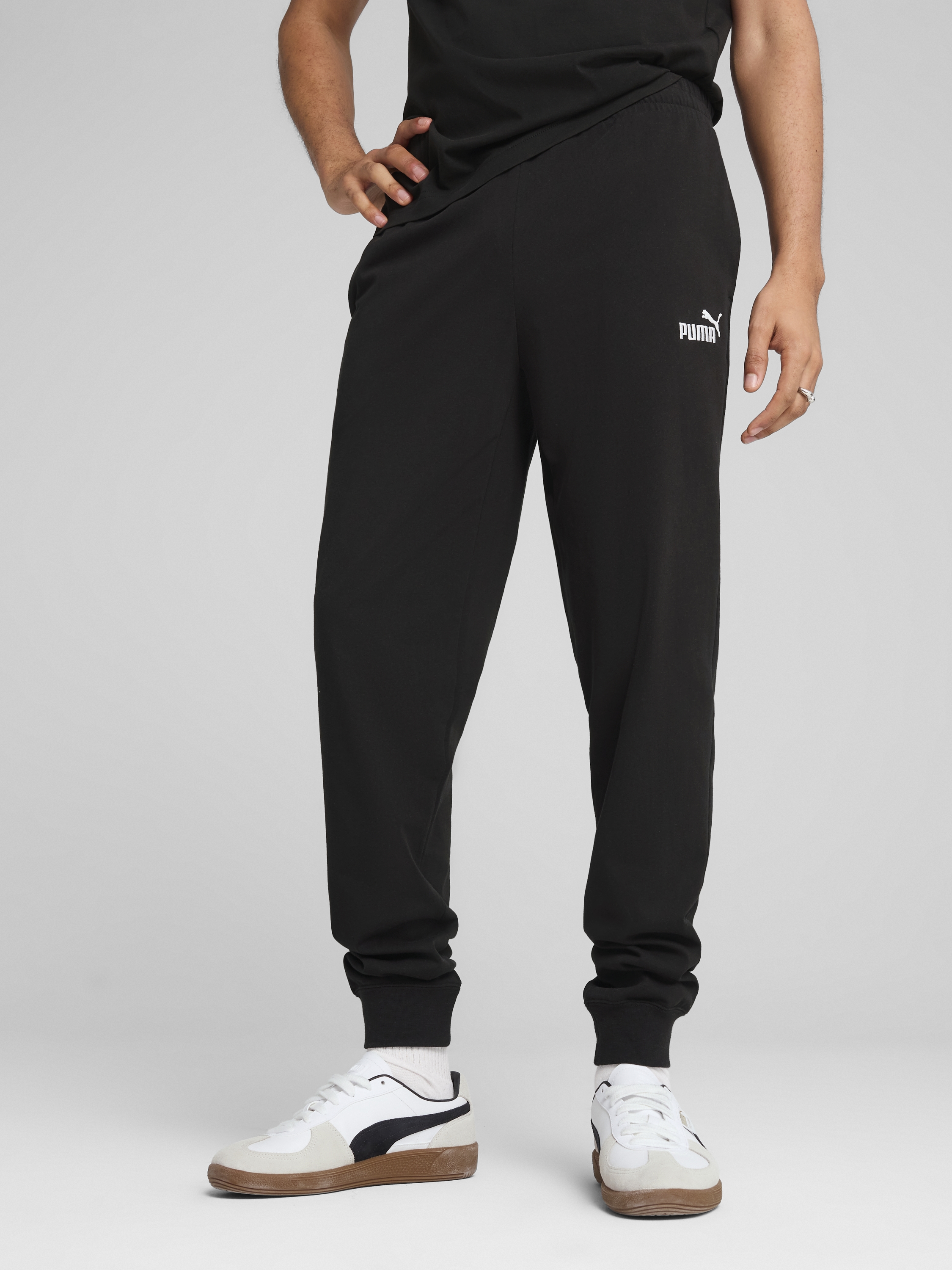 Акція на Спортивні штани чоловічі Puma Ess No. 1 Logo Jersey Pants Cl 68261801 L Black від Rozetka