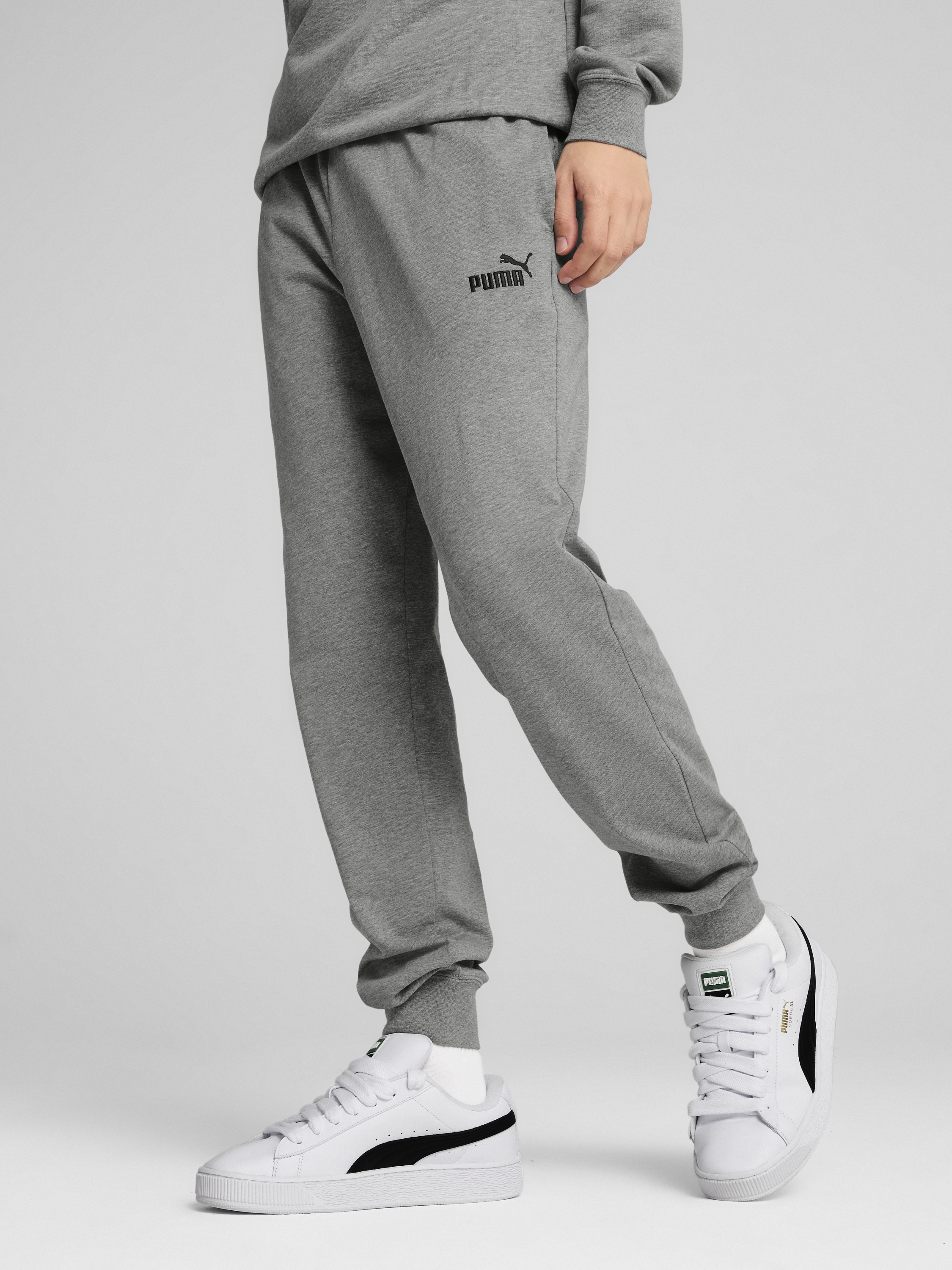 Акція на Спортивні штани чоловічі Puma Ess No. 1 Logo Jersey Pants Cl 68261803 S Medium Gray Heather від Rozetka