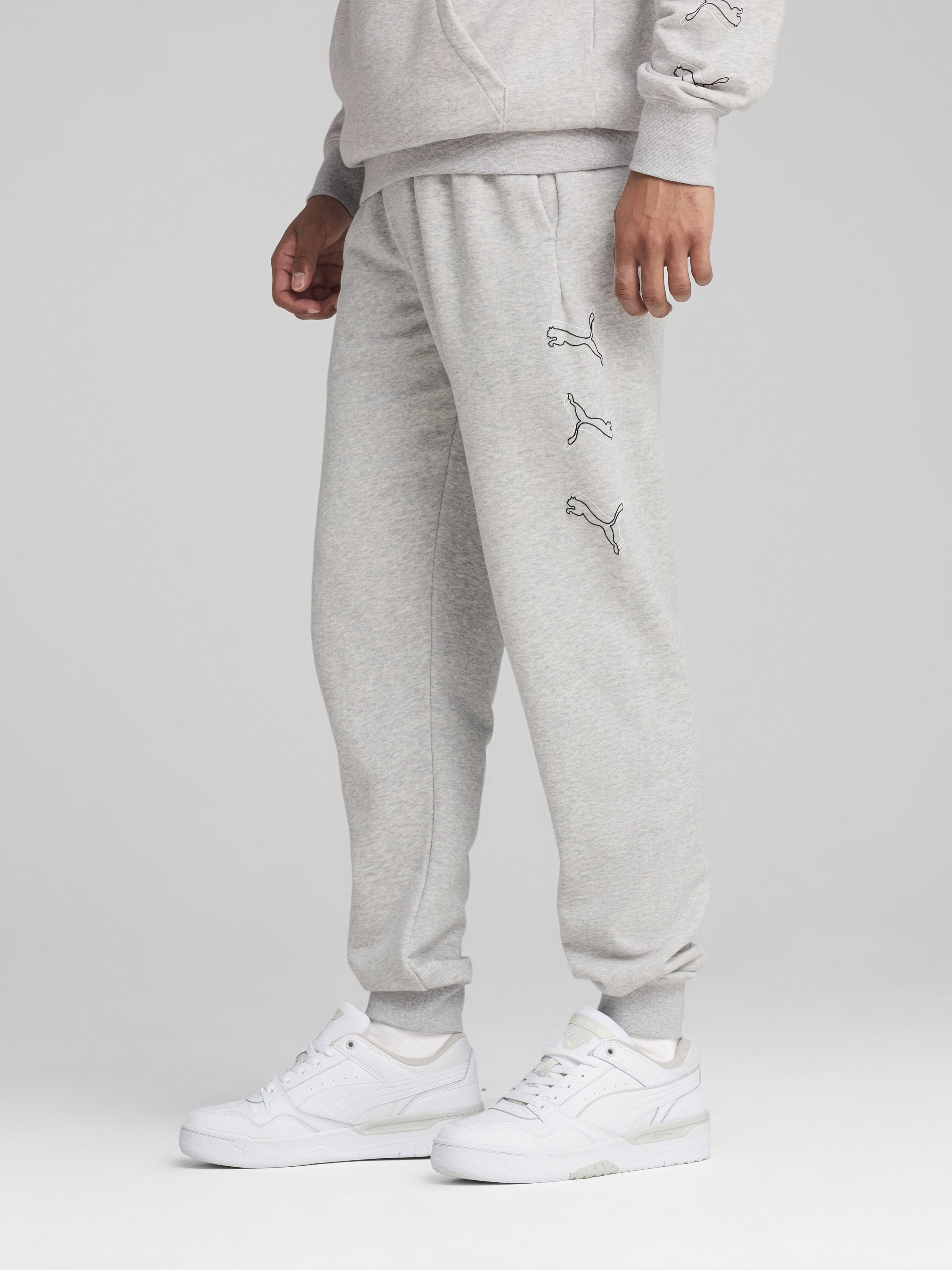 Акція на Спортивні штани чоловічі Puma Ess Logo Lab Execution Sweatpants Tr Cl 68466604 L Light Gray Heather від Rozetka