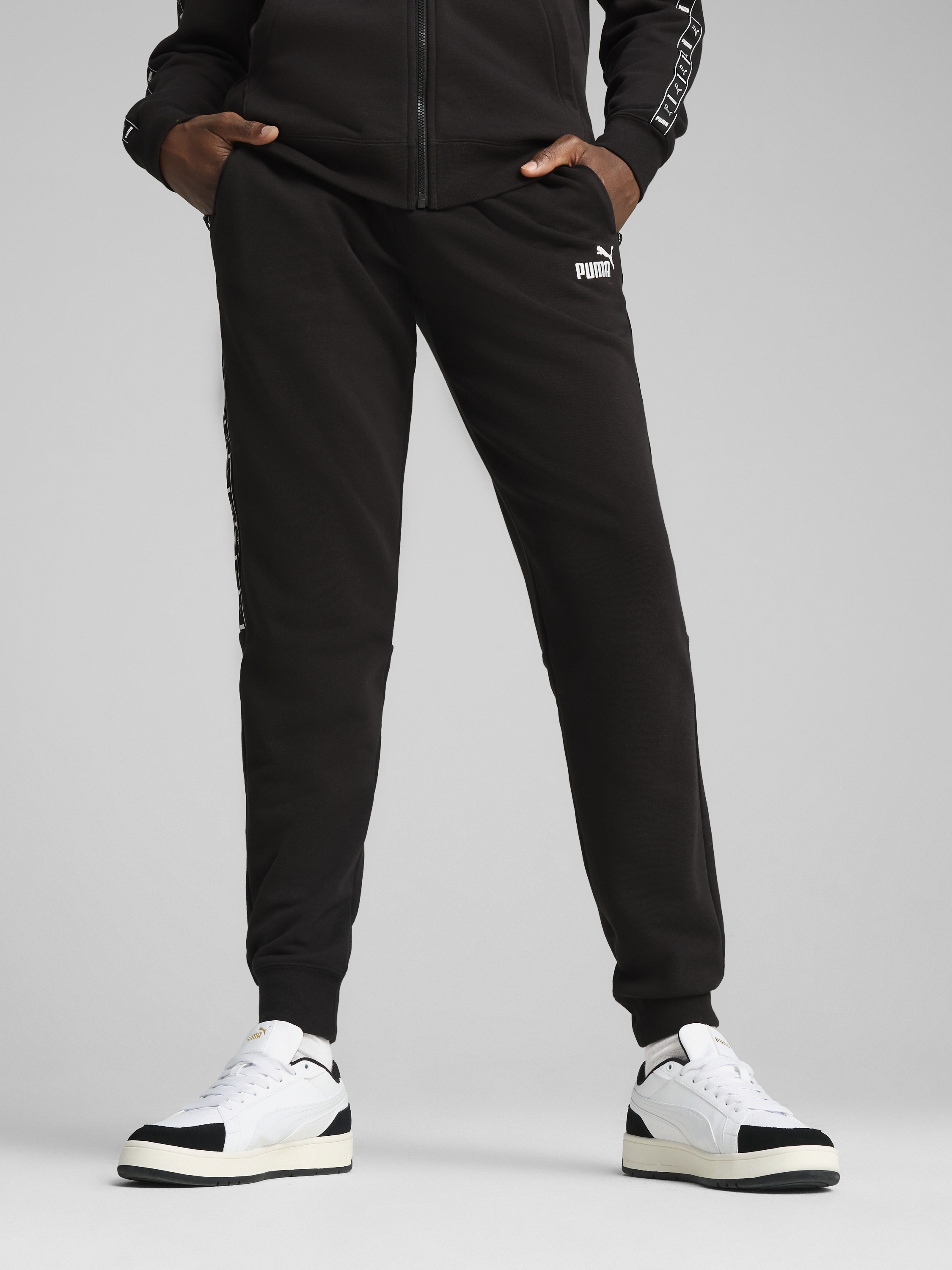 Акція на Спортивні штани чоловічі Puma Ess Tape Sweatpants Tr Cl 68468001 S Black від Rozetka