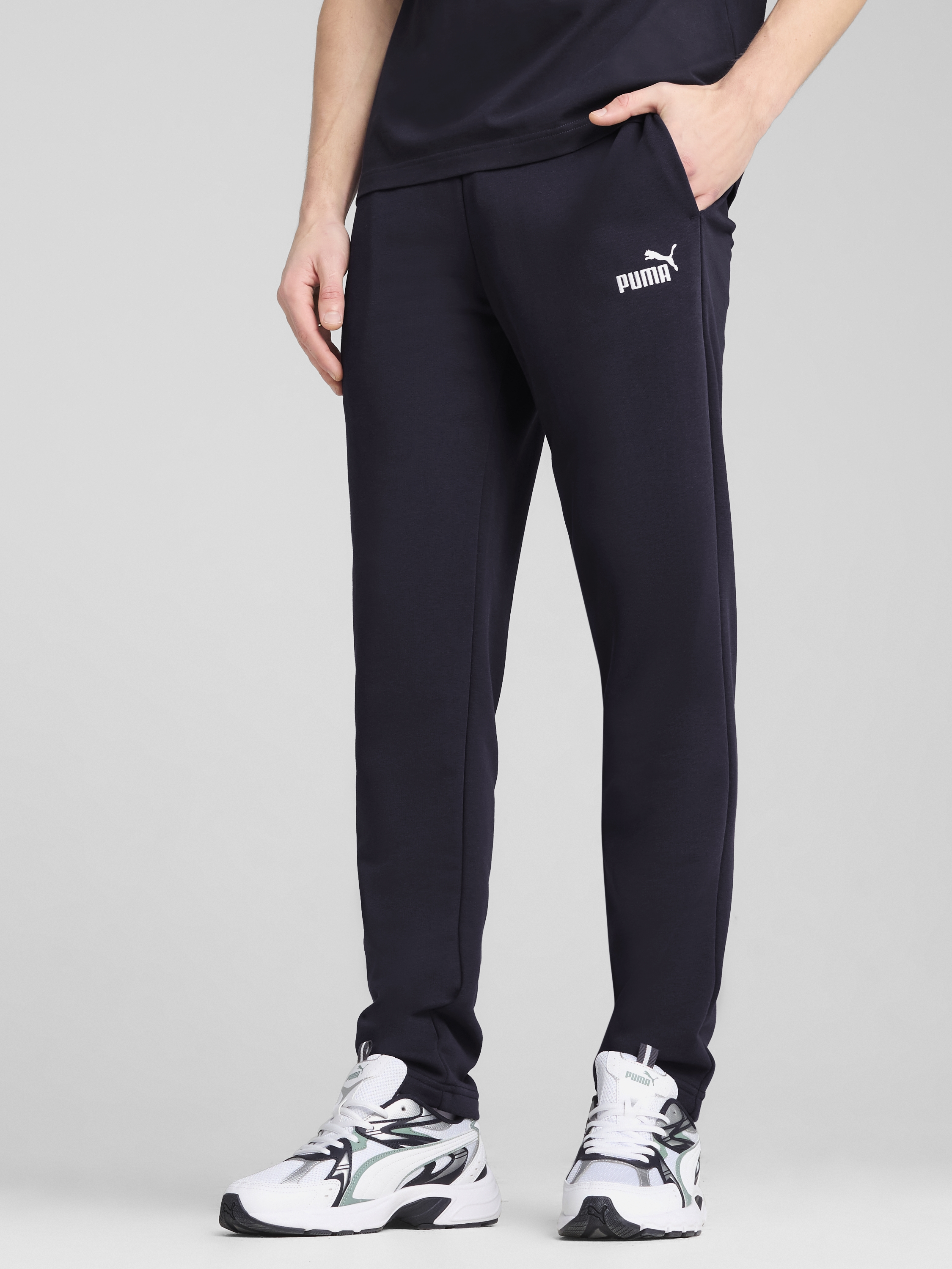 Акція на Спортивні штани чоловічі Puma Ess No. 1 Logo Sweatpants Tr Op 68261216 2XL New Navy від Rozetka