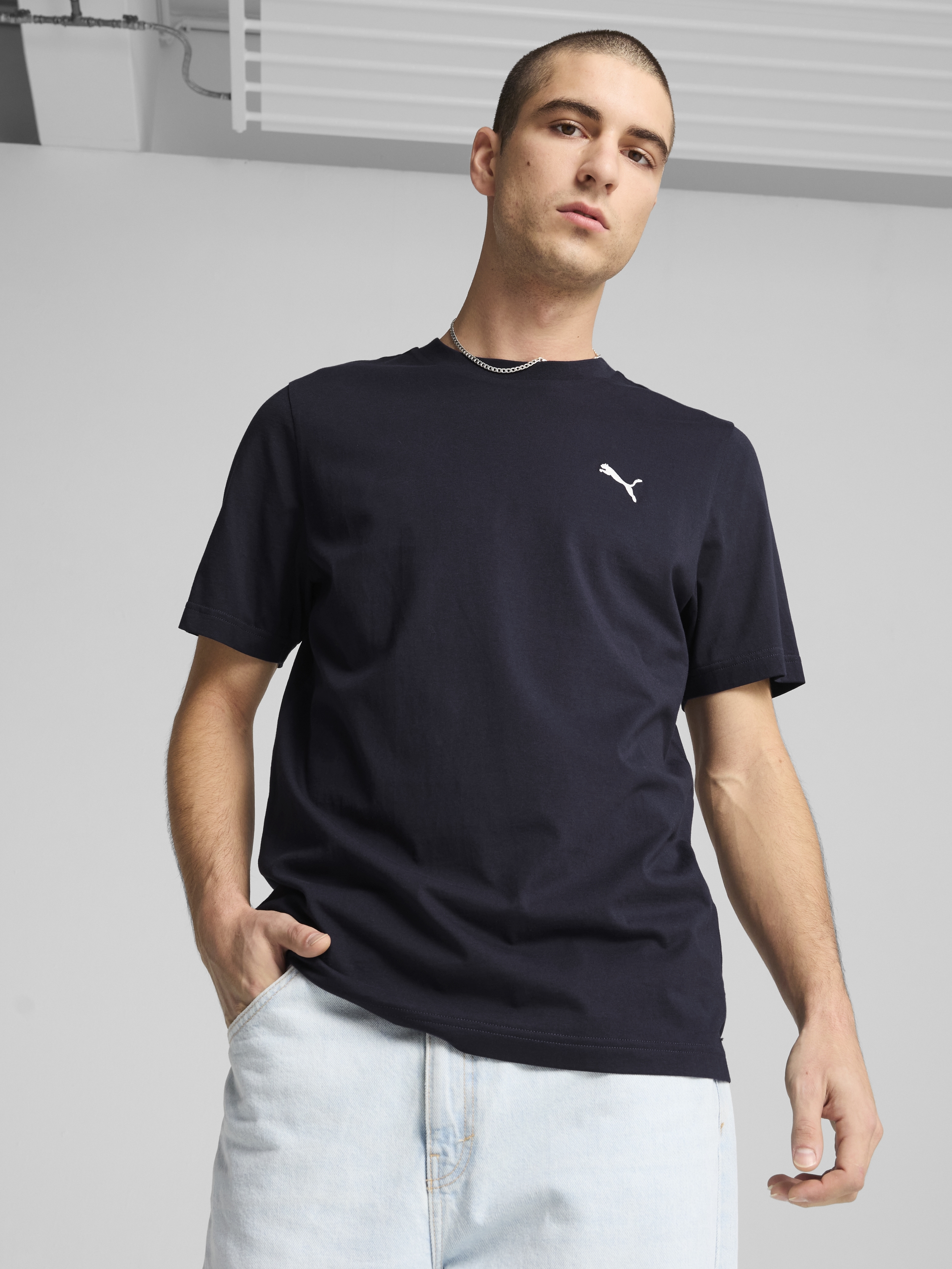 Футболка бавовняна довга чоловіча Puma Ess Small Logo Tee 68253816 M New Navy від Rozetka на платформі USKIDKA Акція на Футболка бавовняна довга чоловіча Puma Ess Small Logo Tee 68253816 M New Navy від Rozetka