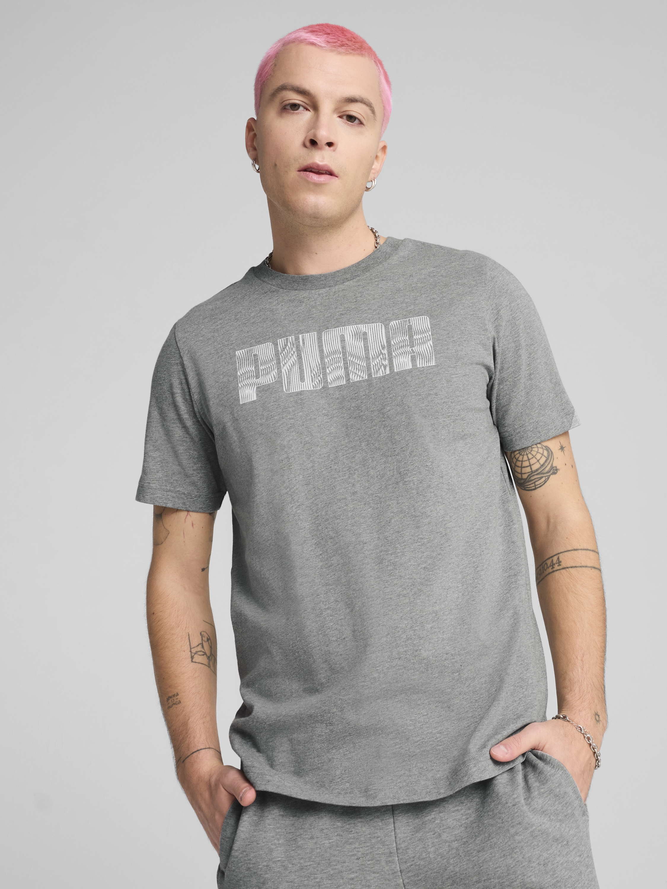 Футболка бавовняна довга чоловіча Puma Mass Merchants Tee 68465903 L Medium Gray Heather з принтом від Rozetka на платформі USKIDKA Акція на Футболка бавовняна довга чоловіча Puma Mass Merchants Tee 68465903 L Medium Gray Heather з принтом від Rozetka
