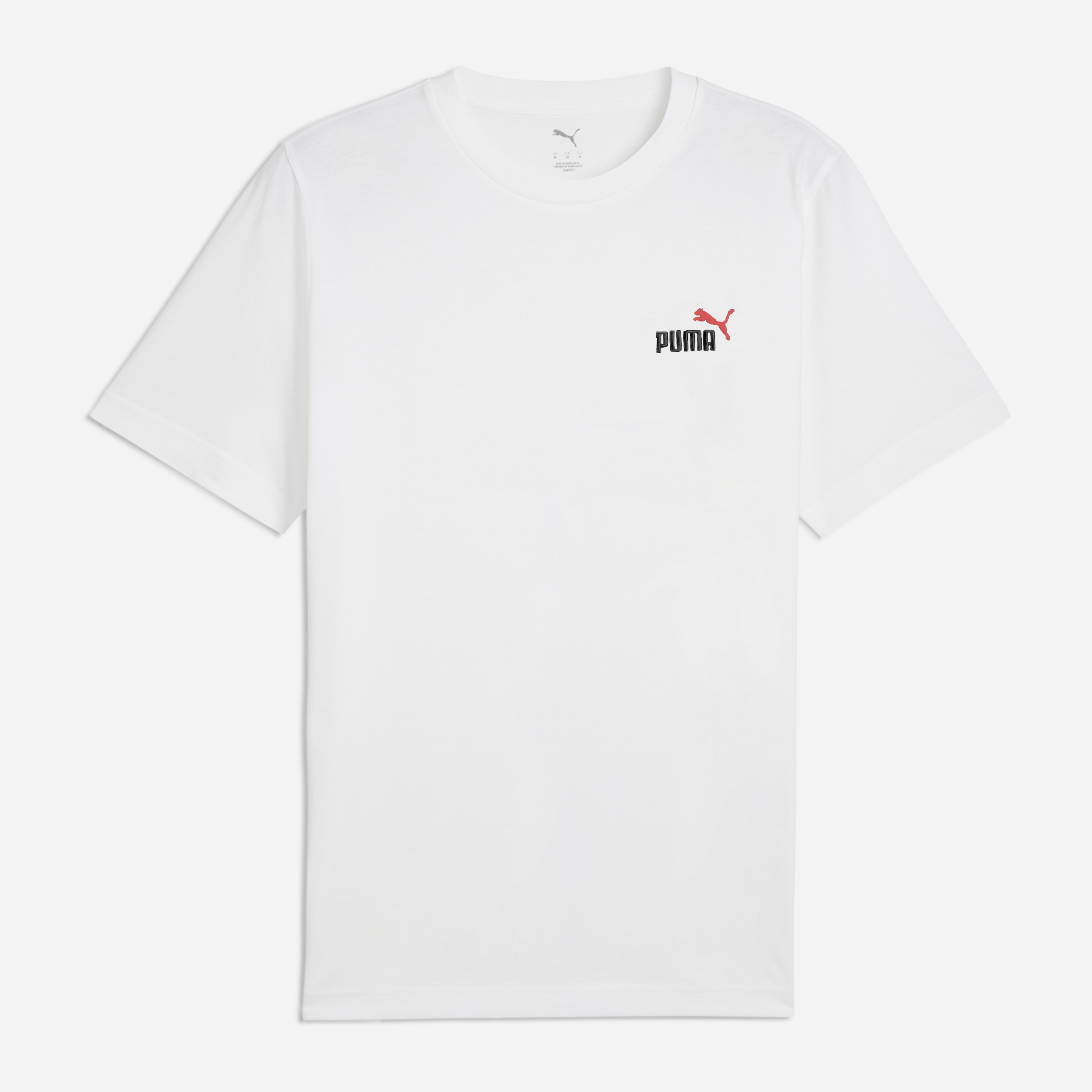 Акція на Футболка бавовняна довга чоловіча Puma Ess 2 Color Small No. 1 Logo Tee 68471702 XL White від Rozetka