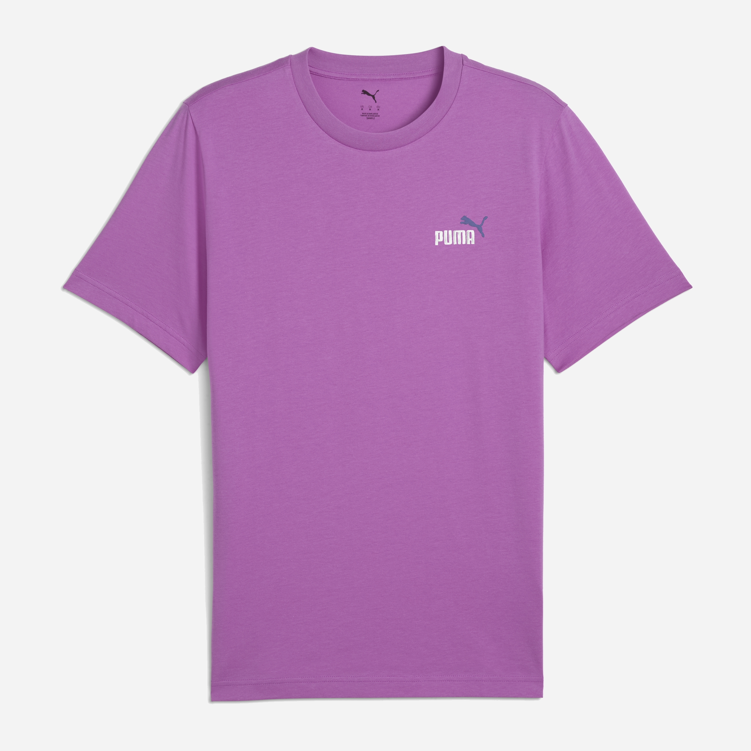 Акція на Футболка бавовняна довга чоловіча Puma Ess 2 Color Small No. 1 Logo Tee 68471789 M Wild Berry від Rozetka