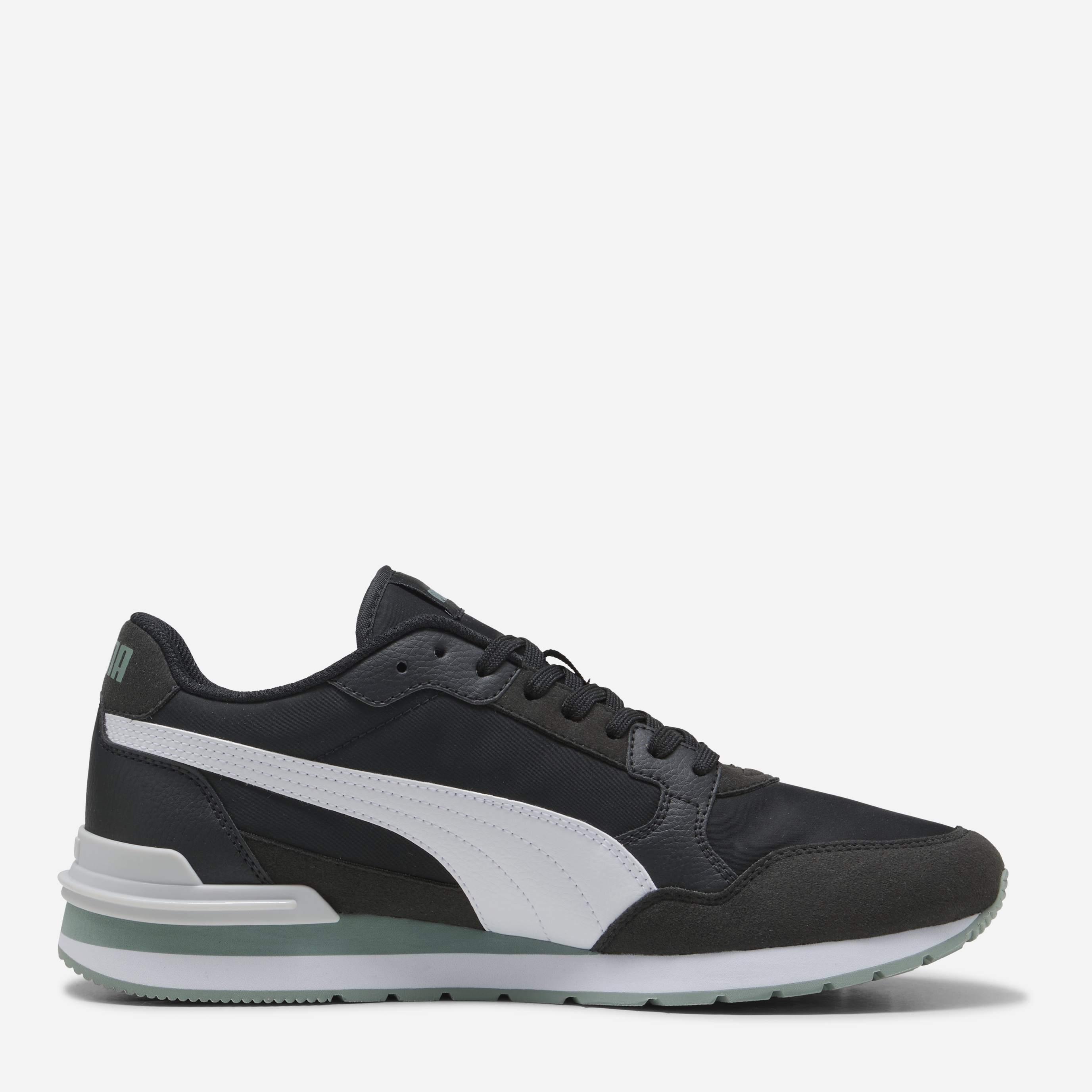 Акція на Чоловічі кросівки Puma ST Runner v4 NL 39906915 40.5 (7UK) 26 см Puma Black-Puma White-Green Moon-Feather Gray від Rozetka