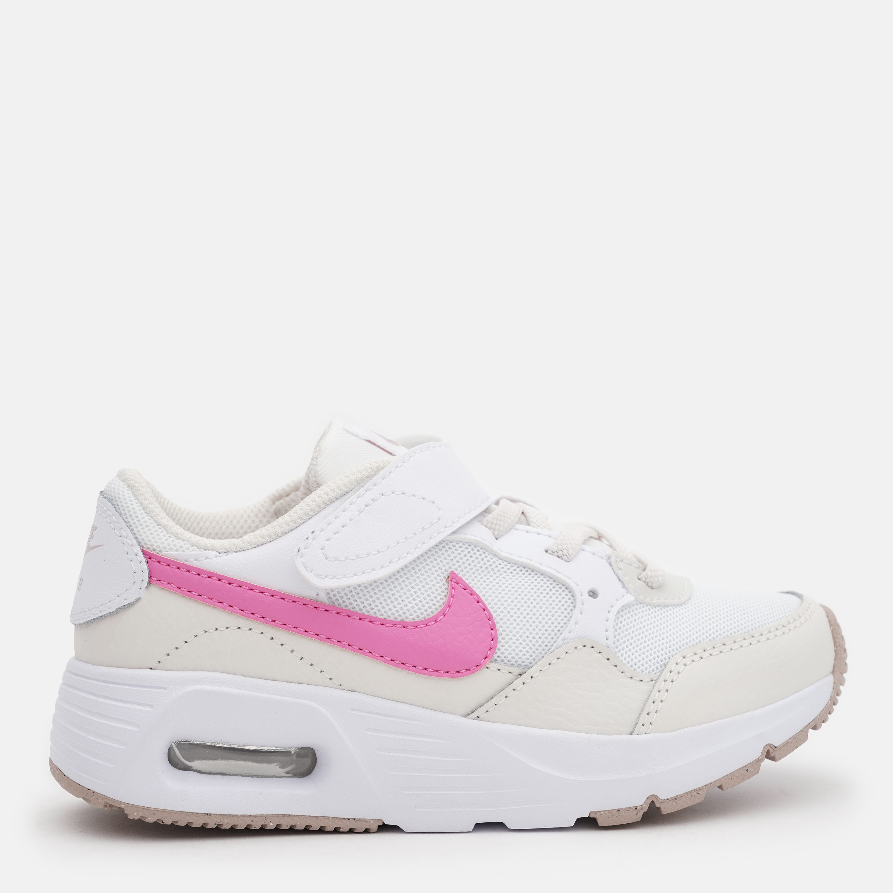 Акція на Дитячі кросівки для дівчинки Nike Air Max Sc (Psv) CZ5356-120 33 (1.5Y) Білі від Rozetka