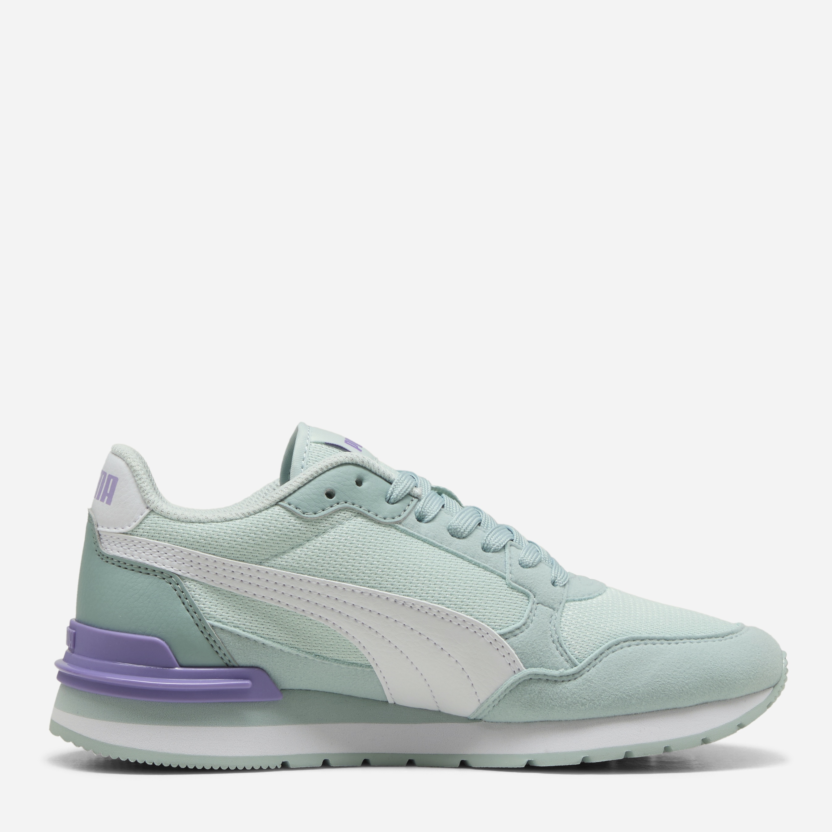 Акція на Підліткові кросівки для хлопчика Puma St Runner V4 Mesh 39987606 38 Peaceful Blue-White-Modern Mint-Lavender Alert від Rozetka