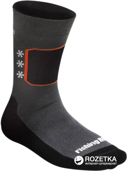 

Термоноски Fishing ROI Comfort Cotton 41-43 Серо-черные (60-41-43)
