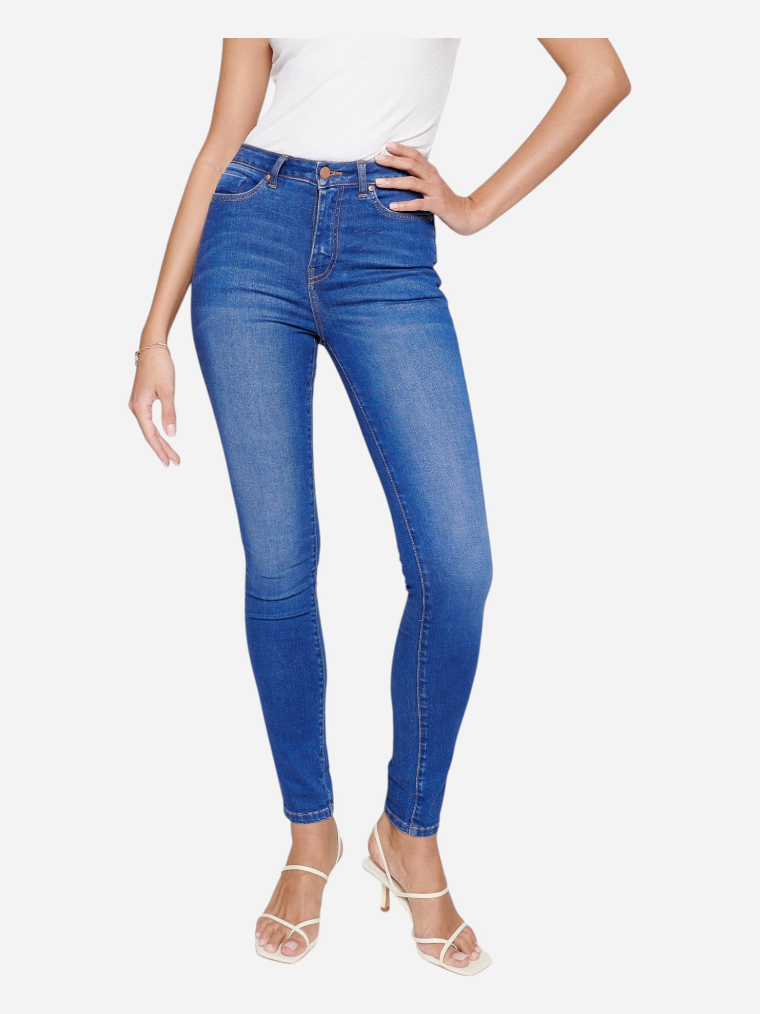 Акція на Джинси Skinny жіночі Conte Elegant CE CON-217 170-90 Washed Royal Blue від Rozetka