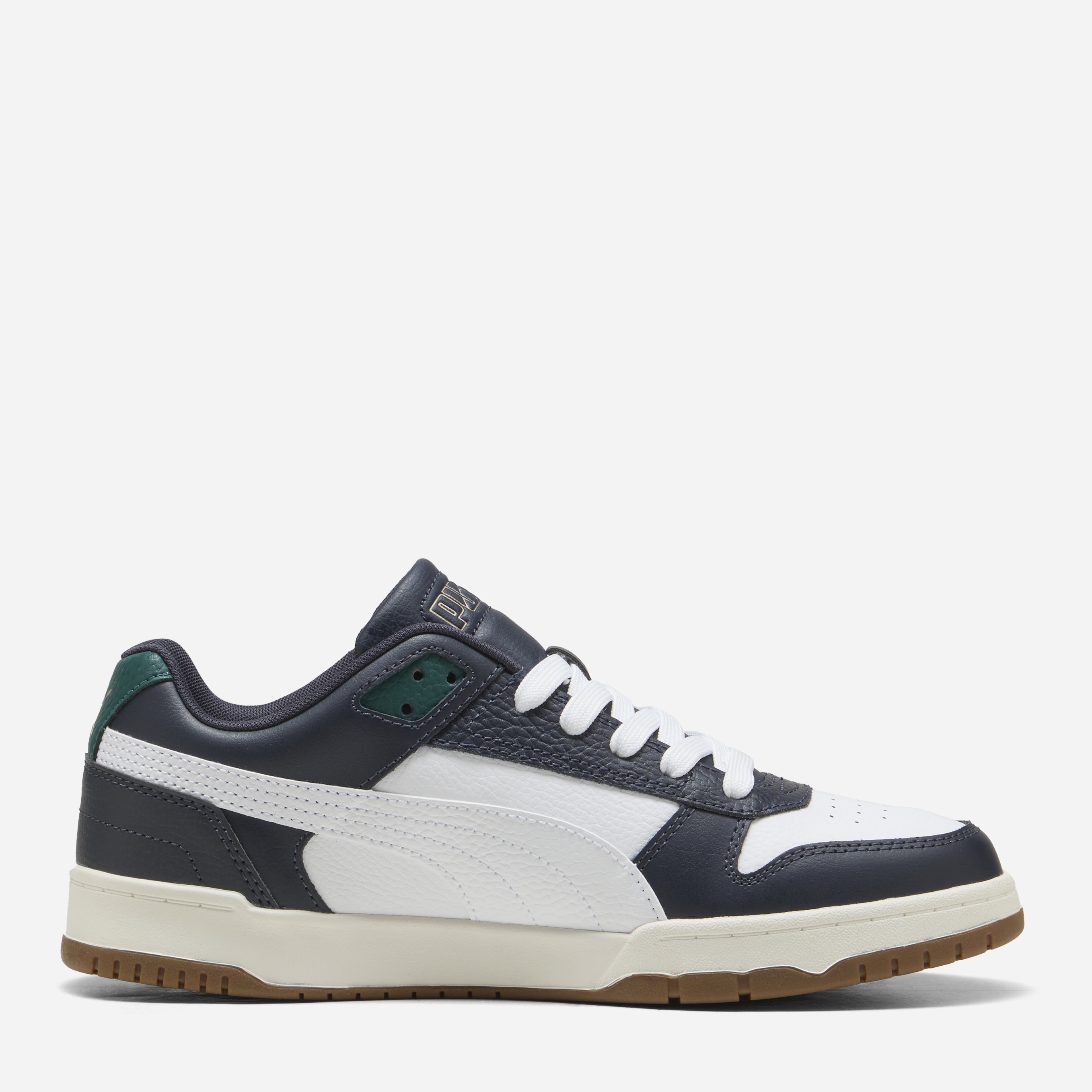 Акція на Чоловічі кеди низькі Puma RBD Game Low 38637343 40.5 (7UK) 26 см New Navy-Puma White-Dark Myrtle від Rozetka