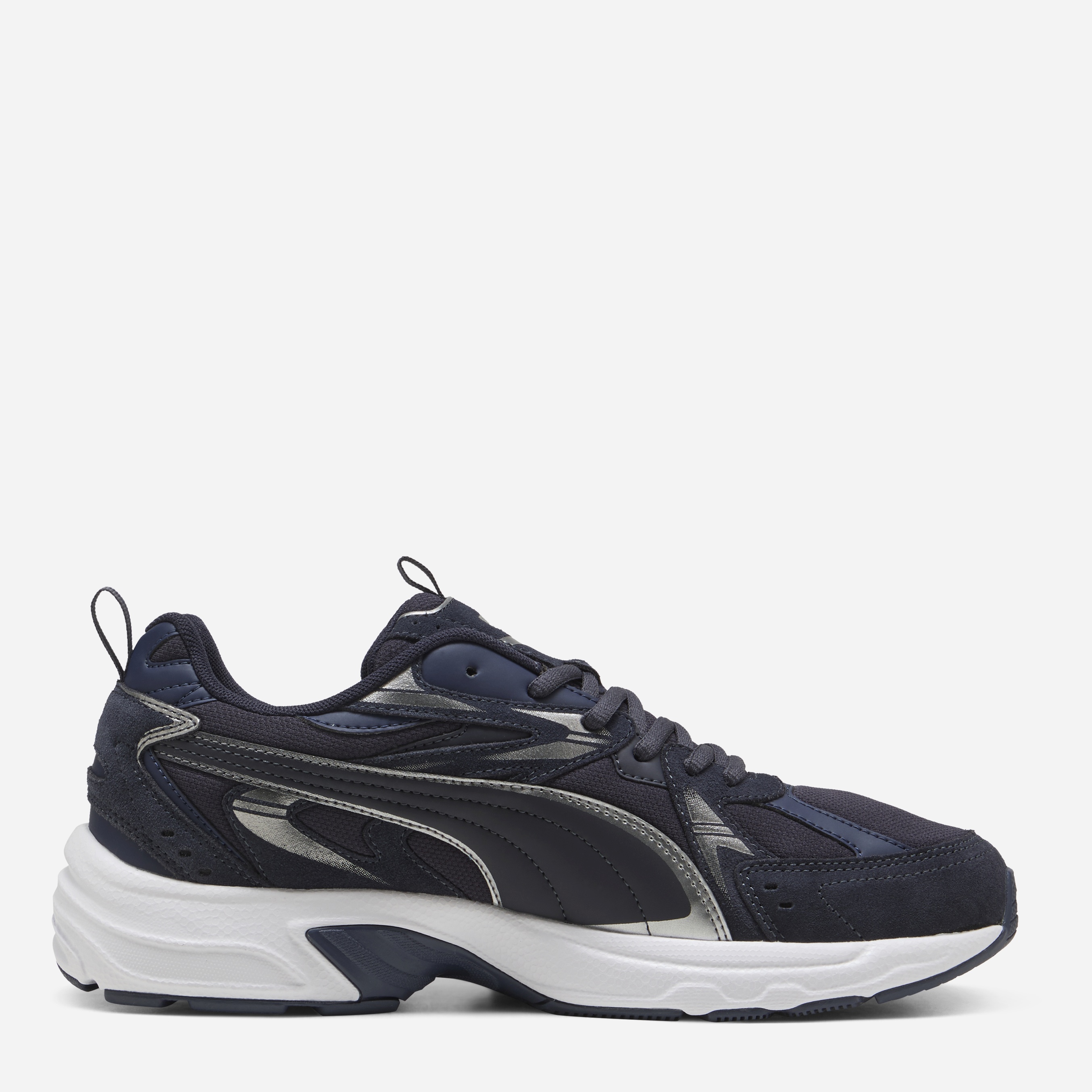 Акція на Чоловічі кросівки Puma Milenio Tech Suede 39348914 46 (11UK) 30 см New Navy-Puma Aged Silver від Rozetka