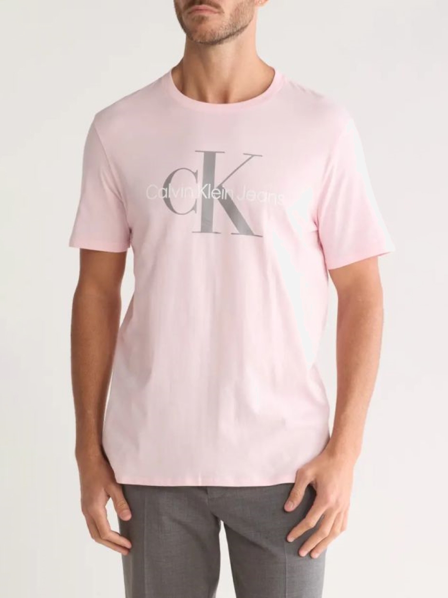 Футболка бавовняна довга чоловіча Calvin Klein 234718059 XL Рожева з принтом від Rozetka на платформі USKIDKA Акція на Футболка бавовняна довга чоловіча Calvin Klein 234718059 XL Рожева з принтом від Rozetka