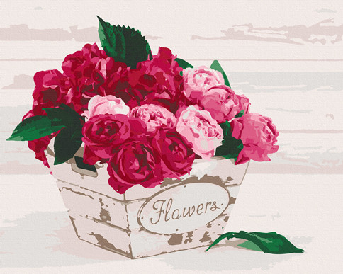 

Картина по номерам ArtCraft "Flower's box" 38х50см, 12137-AC
