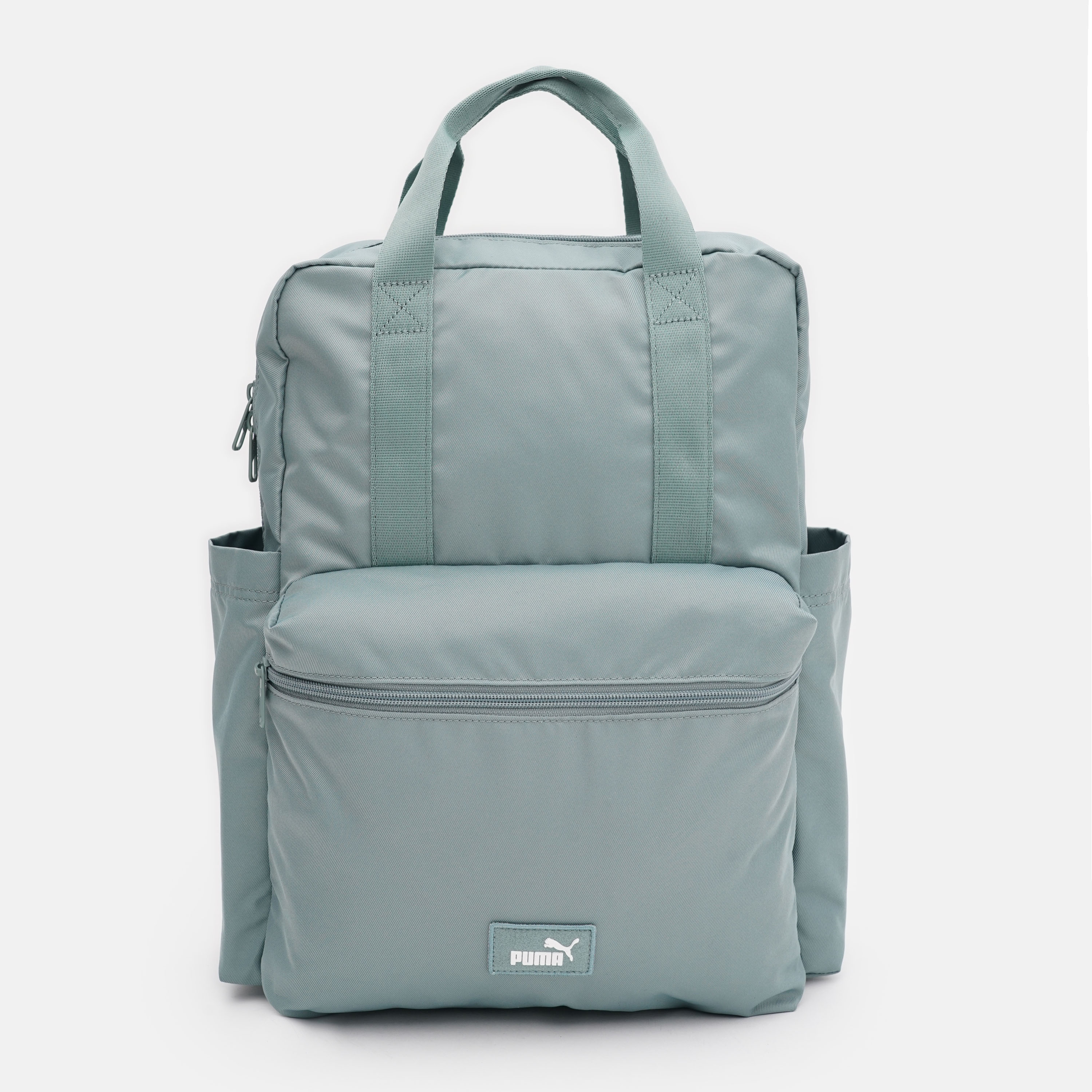 Акція на Рюкзак спортивний тканинний 11 вміщує формат А4 Puma Phase College Medium Backpack 91348-02 Green Moon від Rozetka