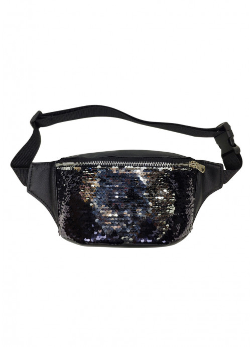 

Женская сумка на пояс (бананка) Sambag 22х12х4 см Черный 000148016
