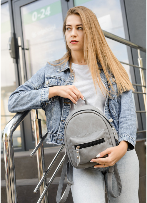 

Женский рюкзак Sambag 25х10х20 см Серый 000147969