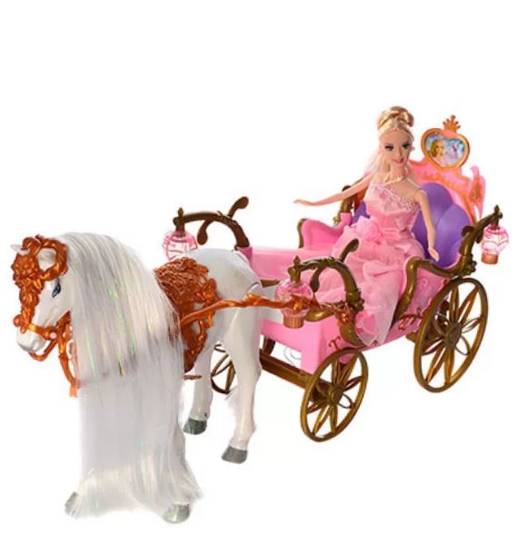 

Музыкальная карета с куклой и лошадкой A-Toys 207A