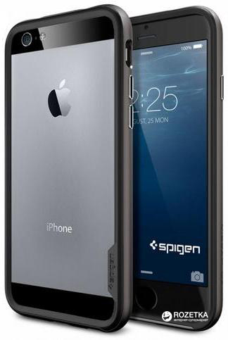 

Бампер SGP Case Neo Hybrid EX Series для Apple iPhone 6/6S Gun Metal