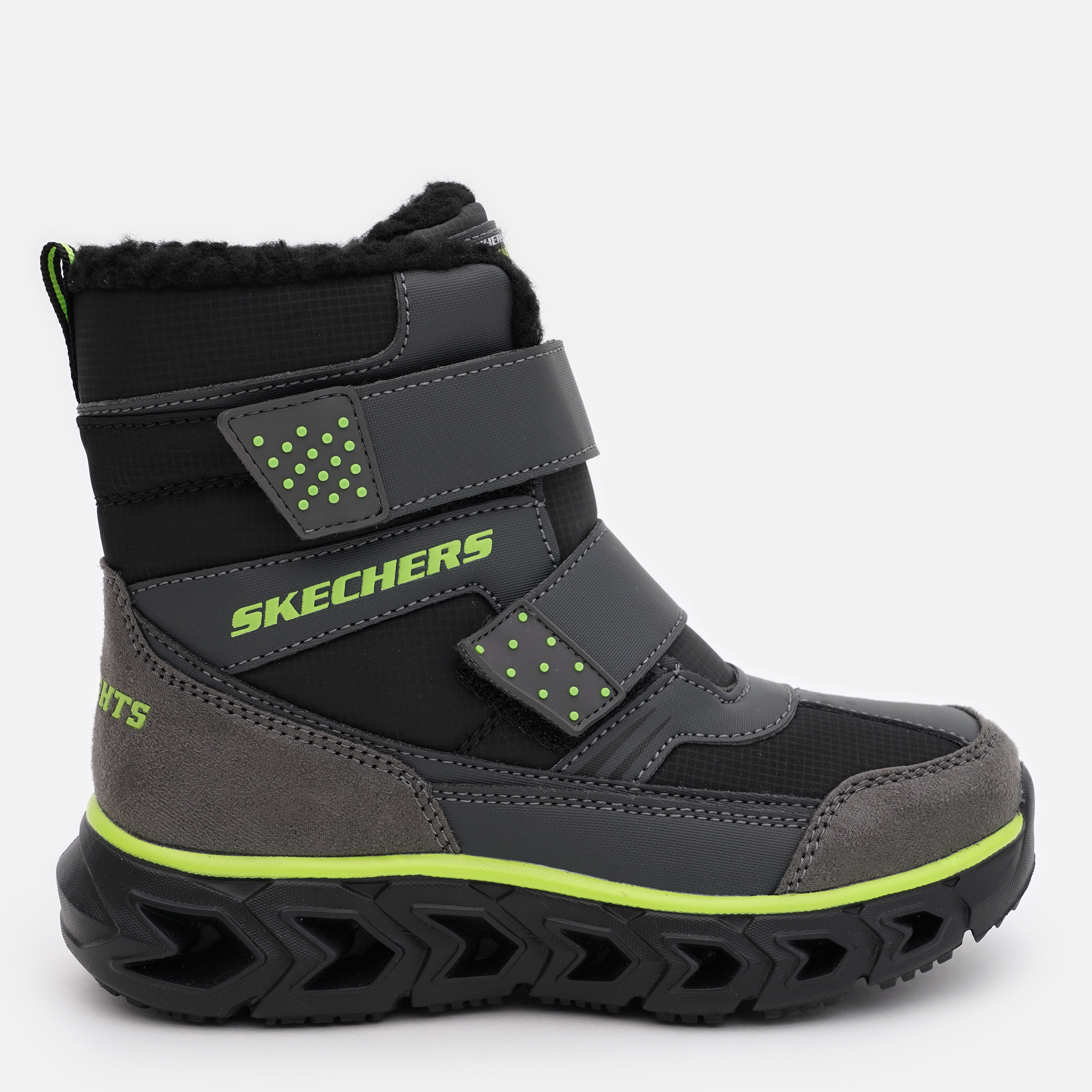 Акція на Дитячі черевики для хлопчика Skechers Hypno-Flash 2.0 90588L CCBK 31 (13.5) 19.5 см Сірі _1606341 від Rozetka