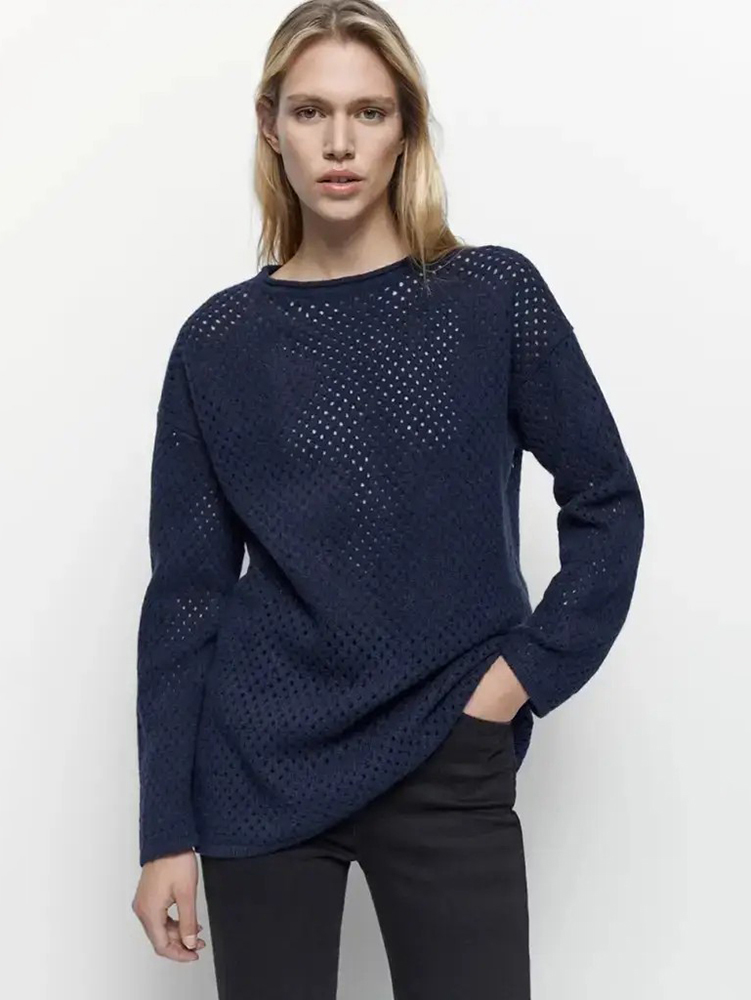 Джемпер жіночий Massimo Dutti 5617520430c17 XS Темно-синій від Rozetka на платформі USKIDKA Акція на Джемпер жіночий Massimo Dutti 5617520430c17 XS Темно-синій від Rozetka