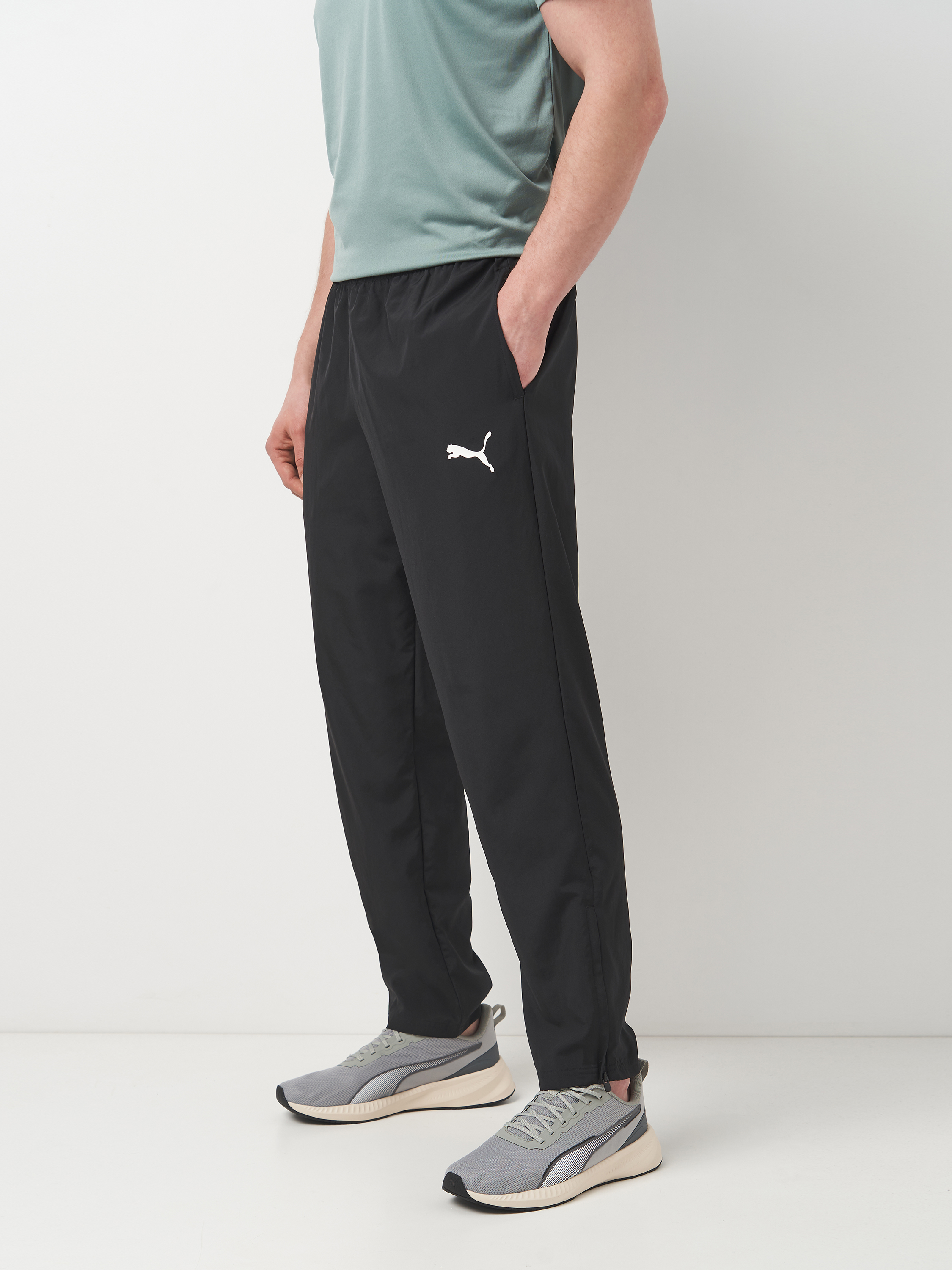 Акція на Спортивні штани чоловічі Puma Teamrise Sideline Pants 65732703 XL Black-White від Rozetka