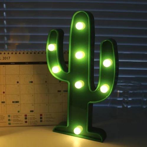 

Светильник настольный ночник Toys Lamp Кактус 3D зеленый